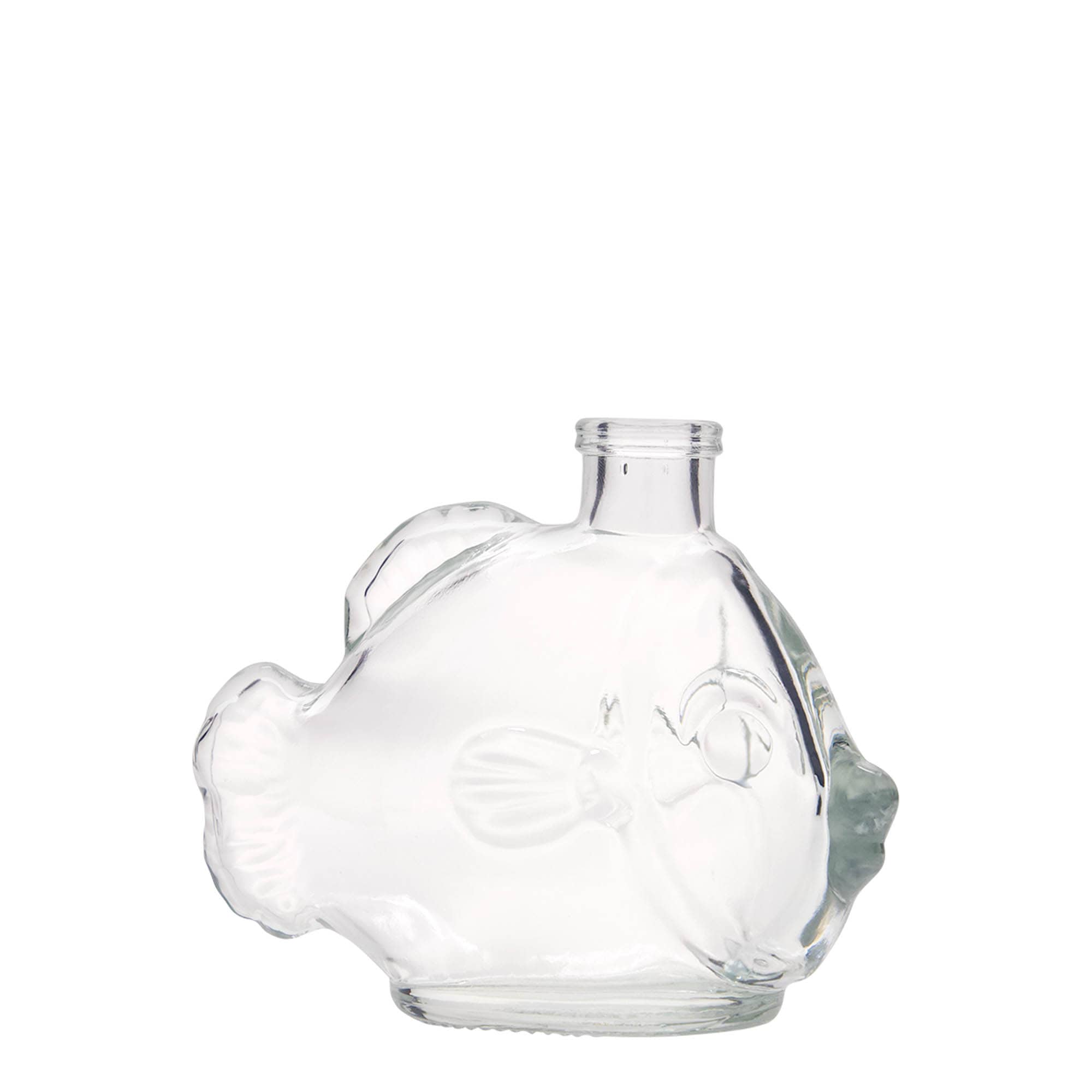 Sticlă de sticlă de 200 ml „Pește”, gura: plută