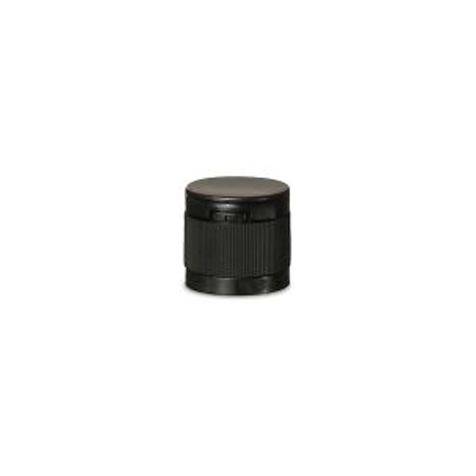 Capac cu filet și balama rabatabilă, plastic PP, negru, pentru gură: DIN 18