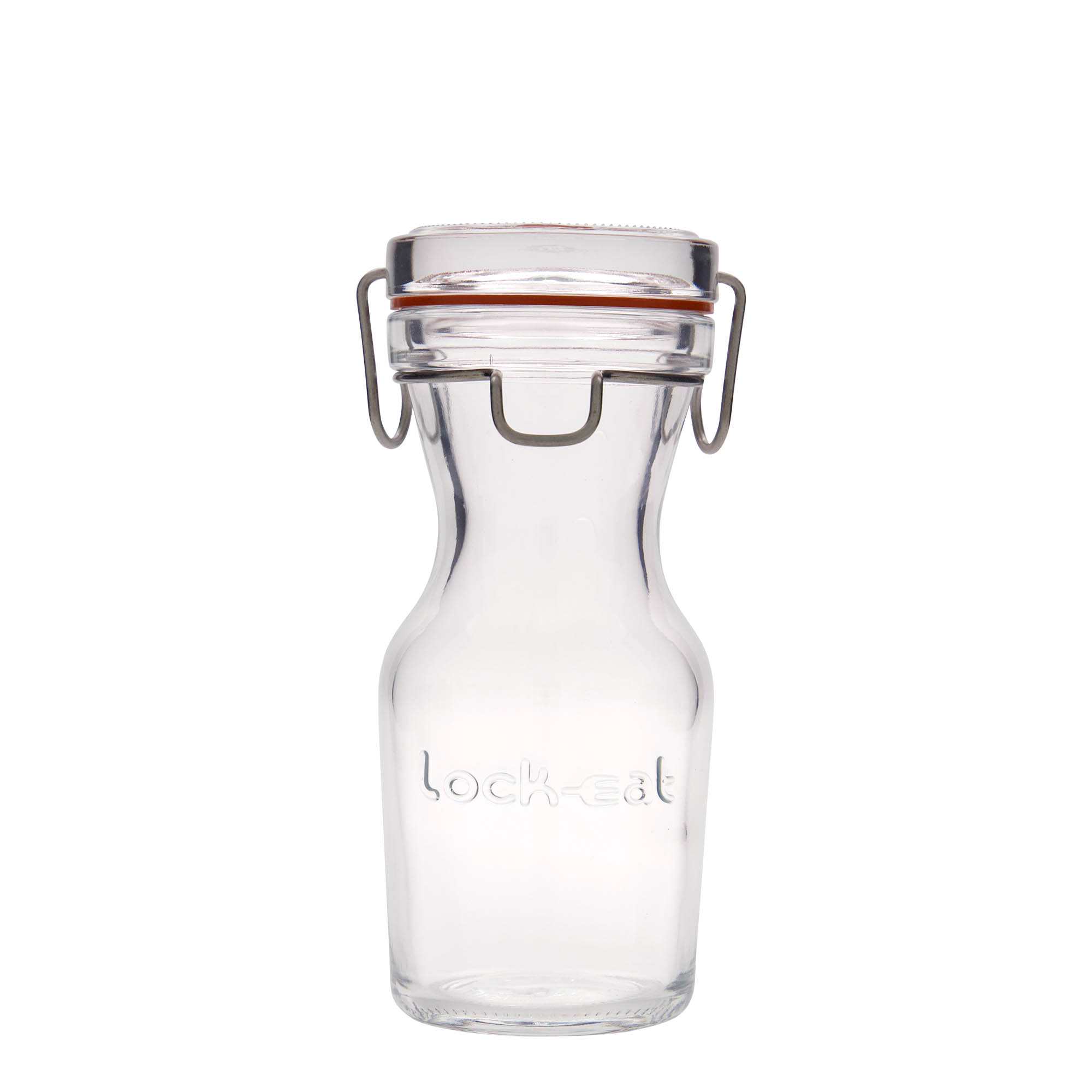 250 ml carafă de sticlă 'Lock-Eat', gura: închidere cu clemă metalică 250 ml carafă de sticlă 'Lock-Eat', gura: închidere cu clemă metalică