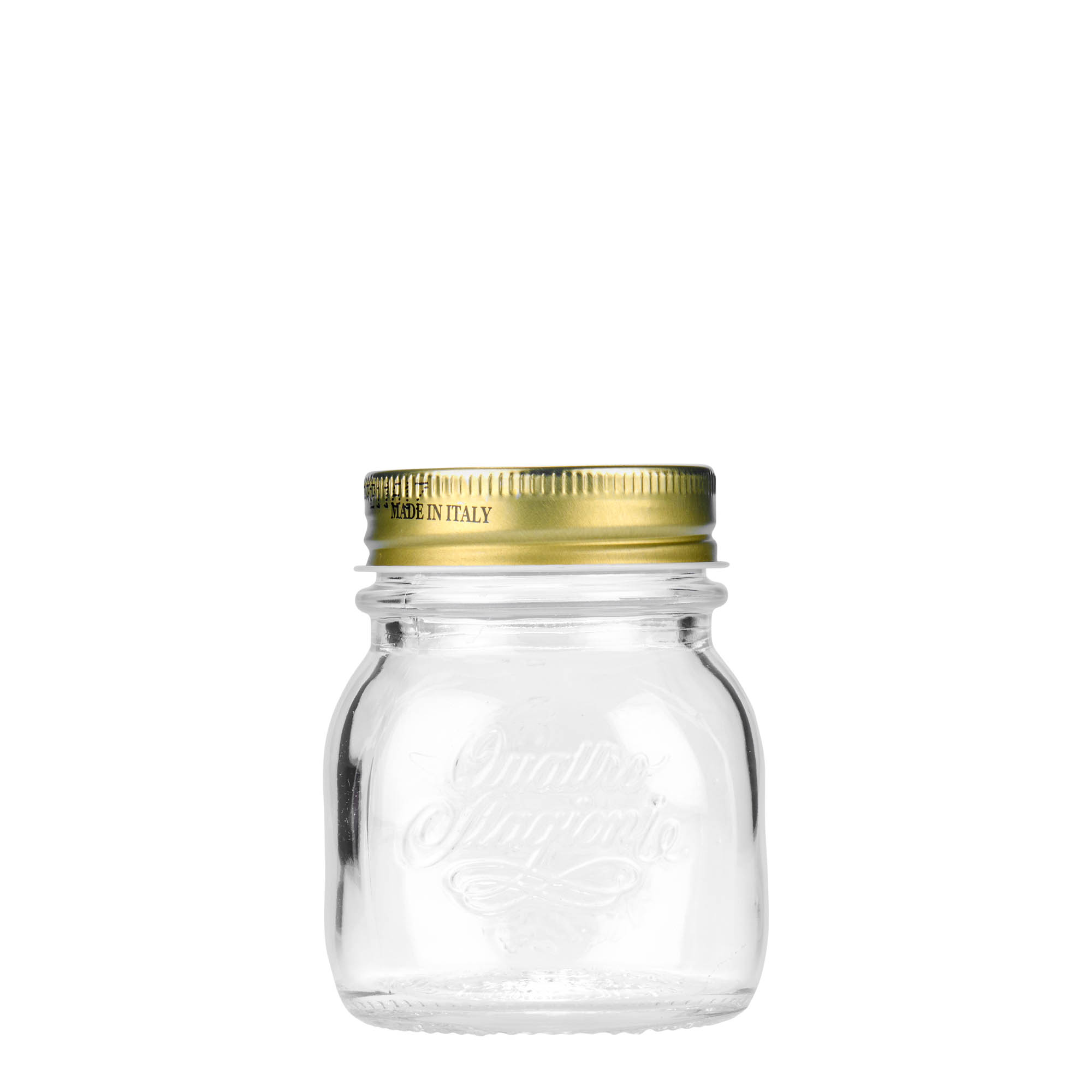150 ml sticlă „Quattro Stagioni”, gura: capac cu filet 150 ml sticlă „Quattro Stagioni”, gura: capac cu filet