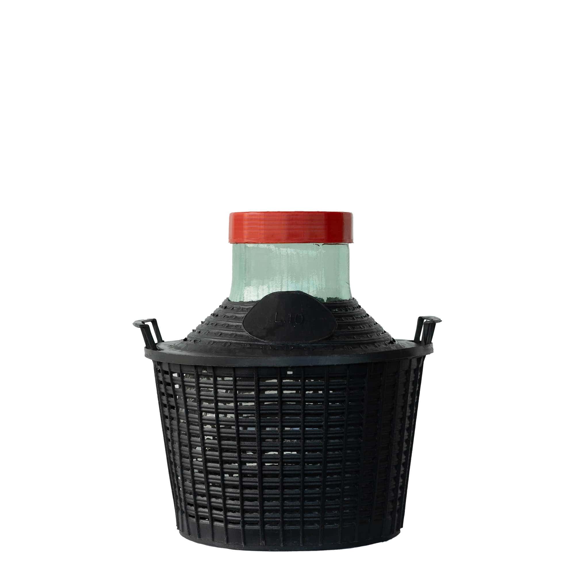 Butelie balon de 10 l, gât larg, sticlă, deschidere: capac cu filet