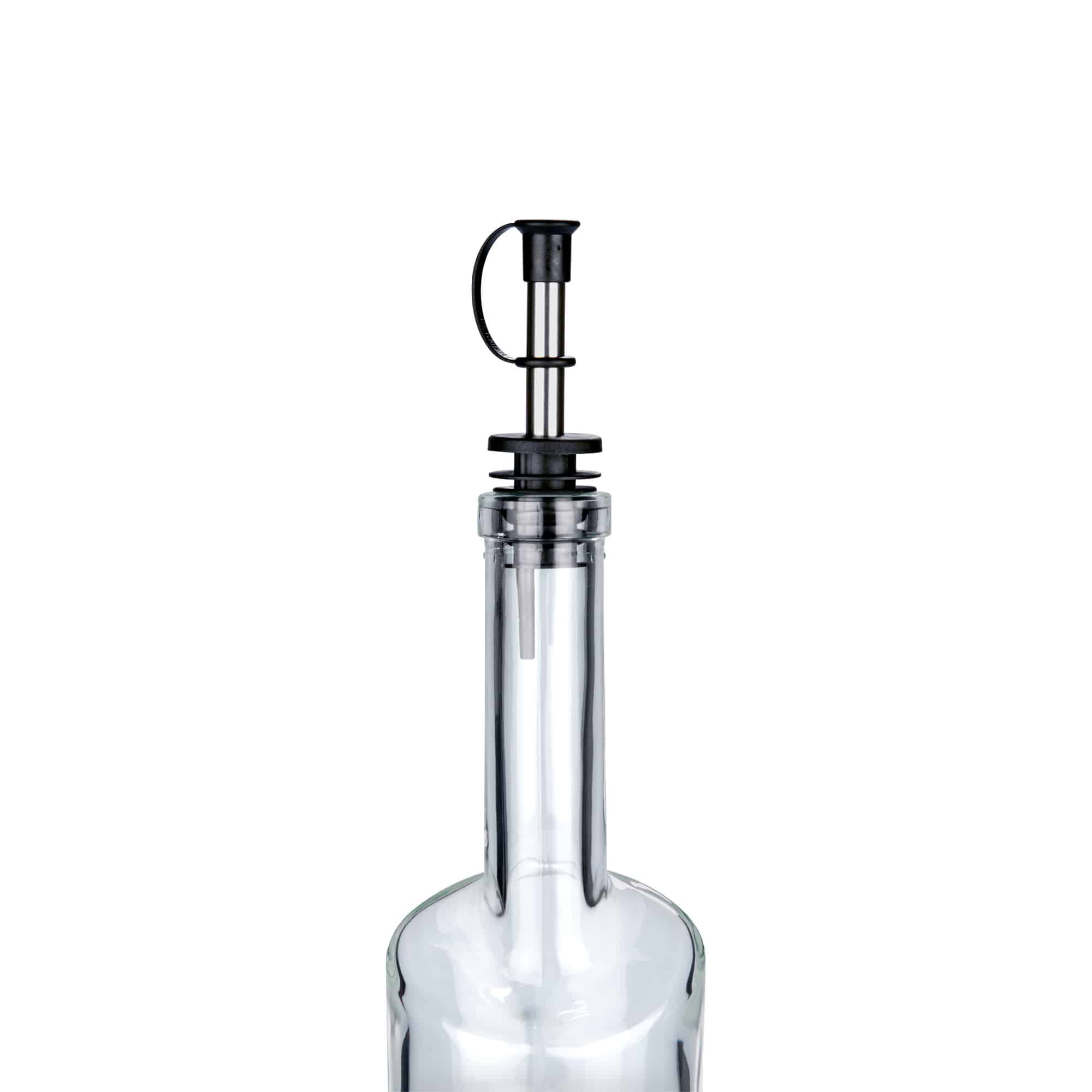 Dispenser inox cu capac, oțel inoxidabil, argintiu
