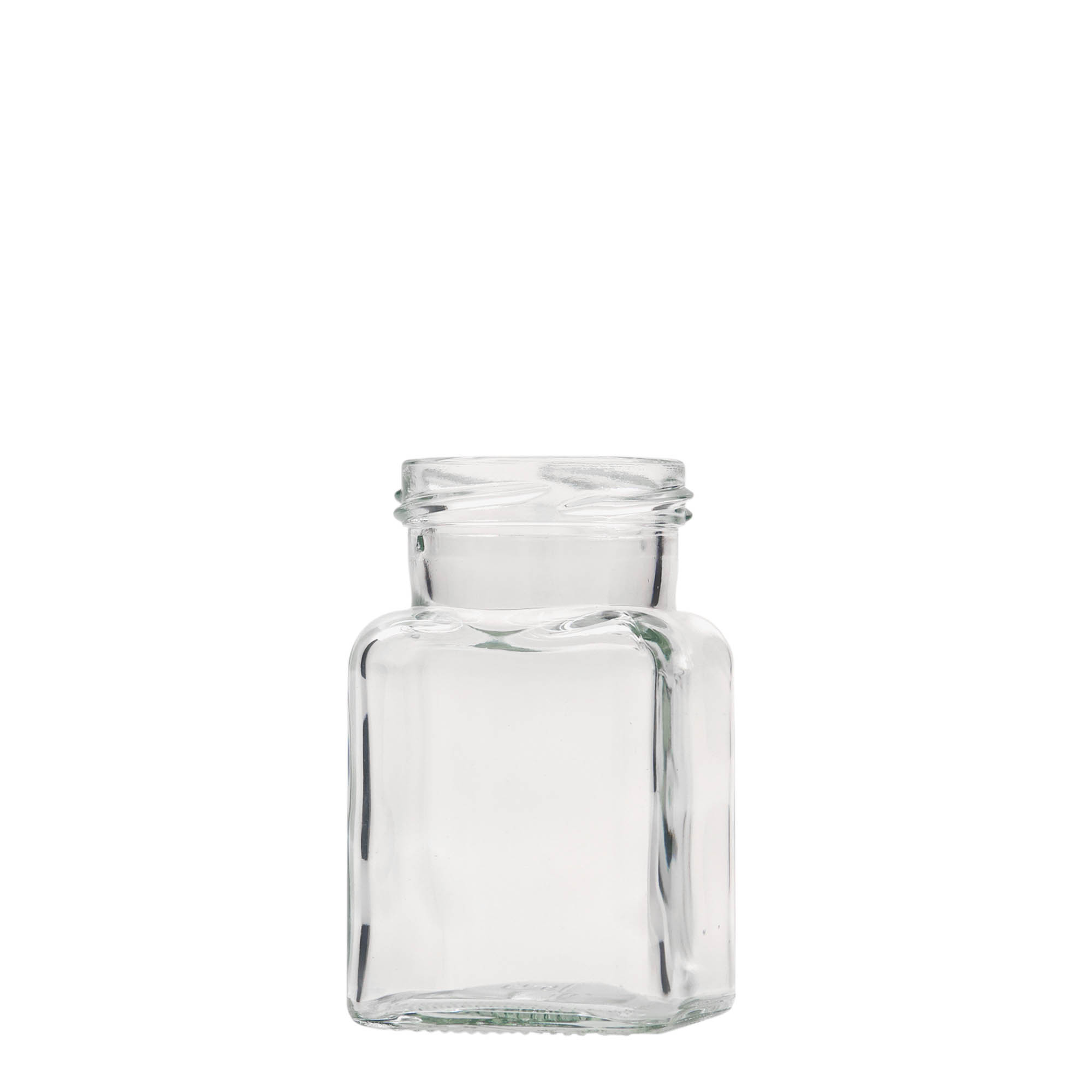 150 ml borcan pătrat, gura: Twist-Off (TO 53) 150 ml borcan pătrat, gura: Twist-Off (TO 53)