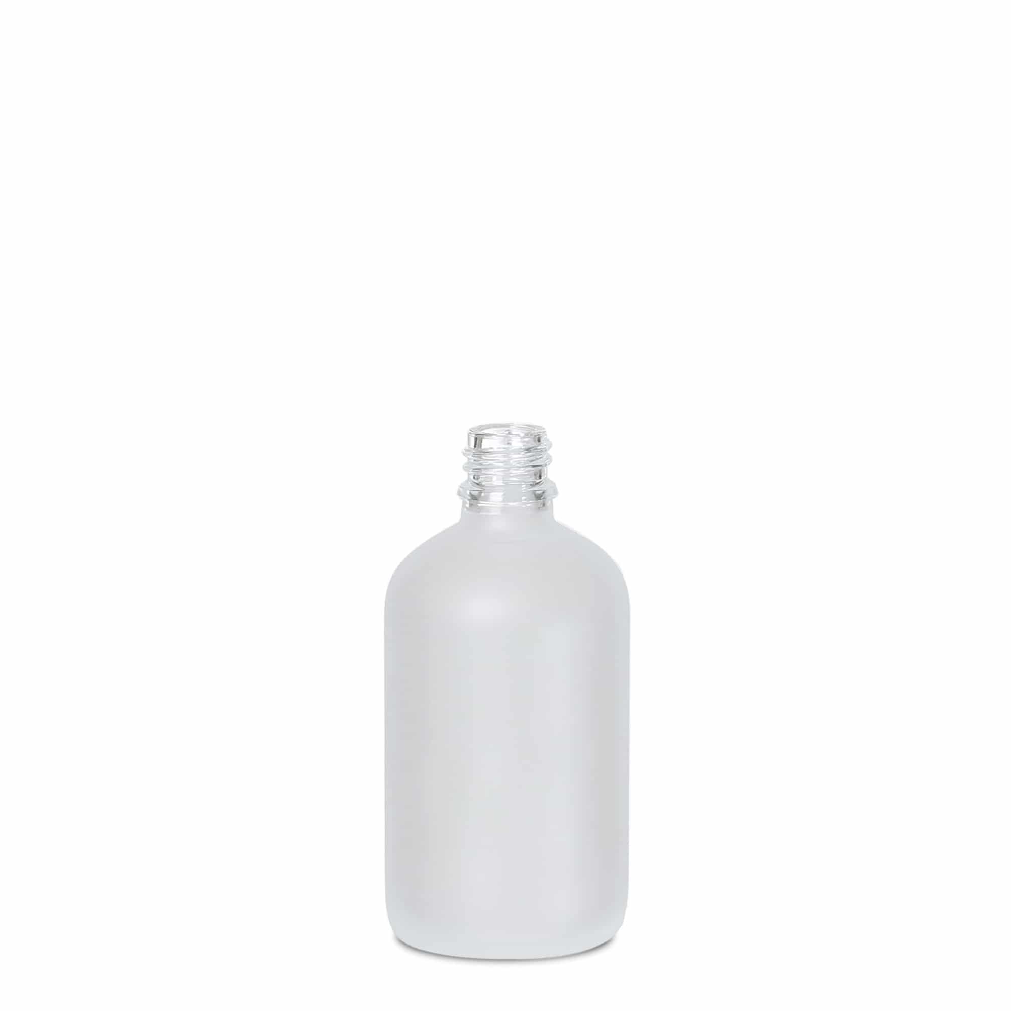 100 ml sticlă medicală, sticlă, mată, gura: DIN 18