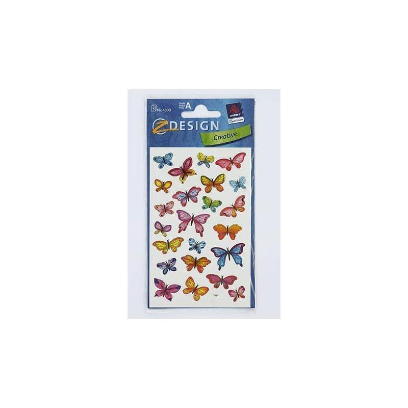 Zweckform autocolante „Fluturași mici”, model, hârtie, multicolor