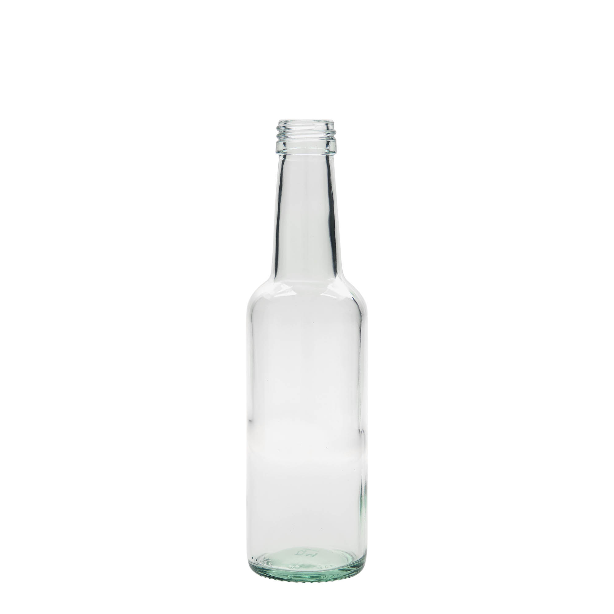Sticlă de sticlă de 250 ml cu gât drept, deschidere: PP 28 Sticlă de sticlă de 250 ml cu gât drept, deschidere: PP 28
