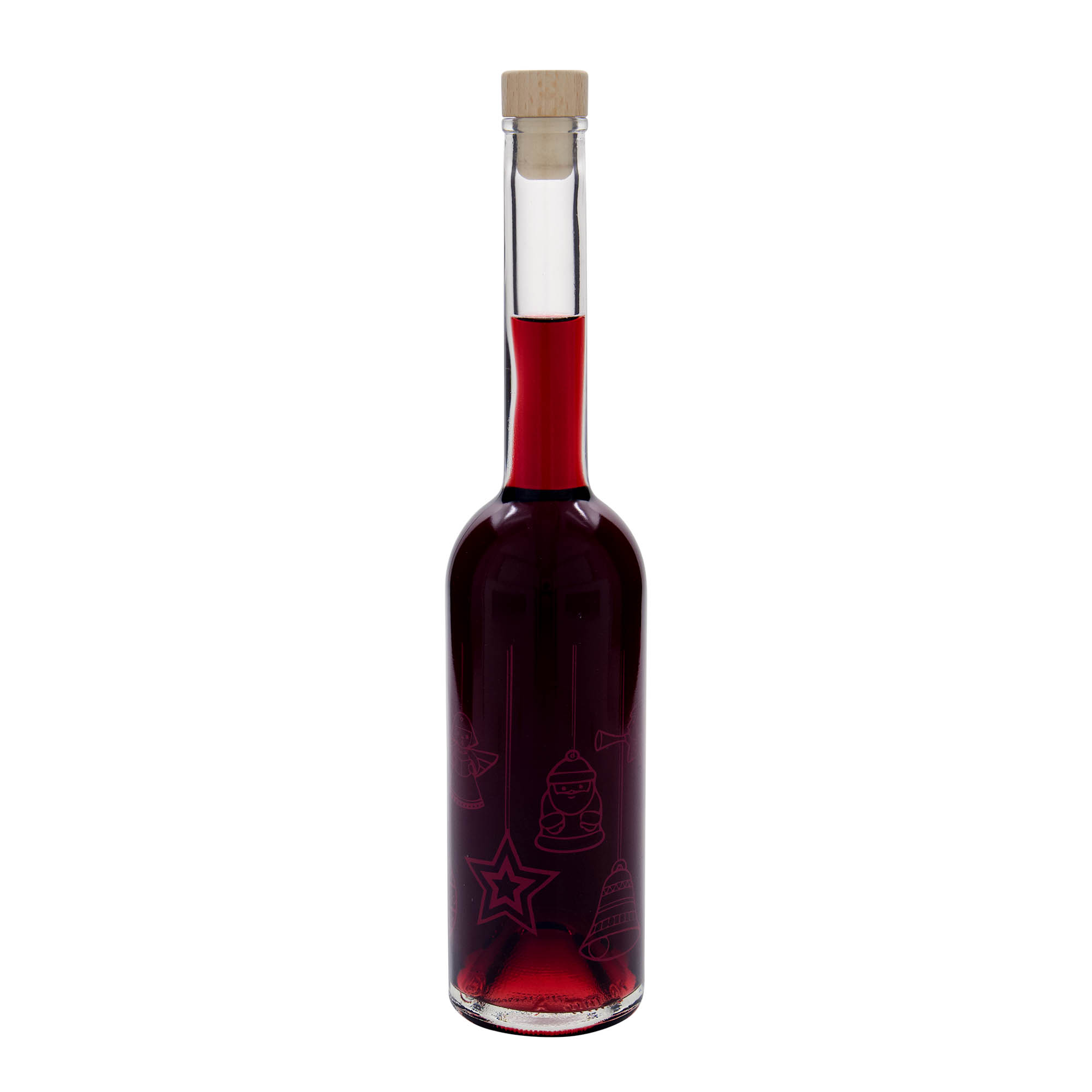 Sticlă de sticlă de 500 ml „Opera”, motiv: stele, gura: dop Sticlă de sticlă de 500 ml „Opera”, motiv: stele, gura: dop