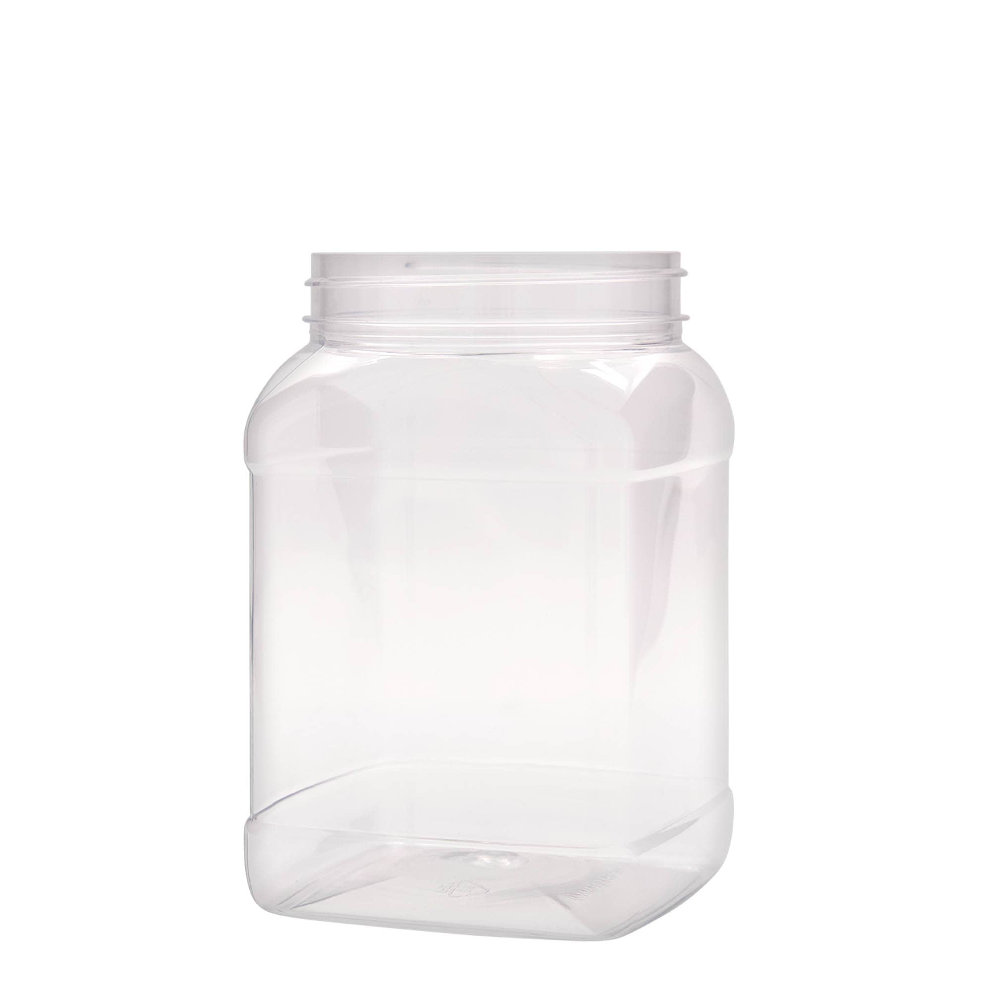 1.500 ml doză PET „Dana”, pătrată, plastic, gura: 100/400