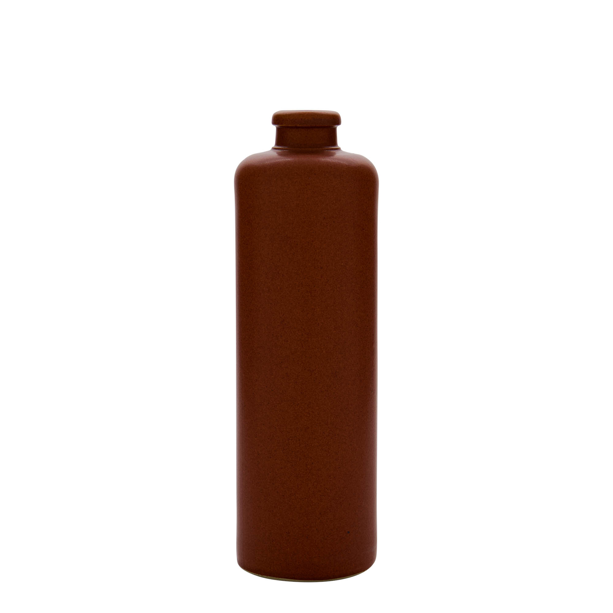 500 ml ulcior de lut, ceramică, roșu-maro, gura: plută