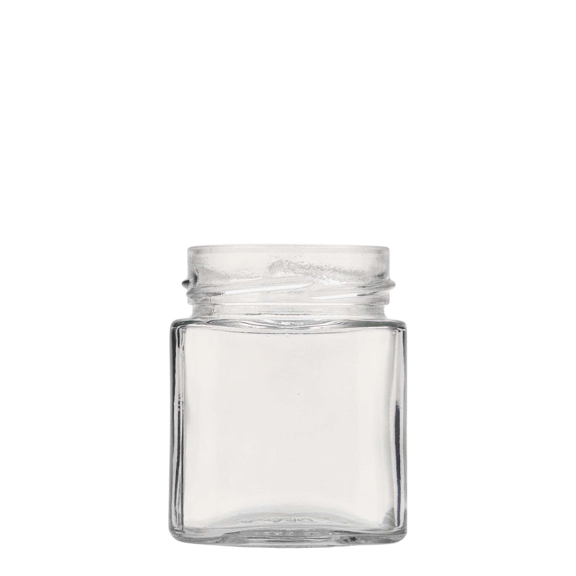 212 ml borcan pătrat 'Ikarus', gura: Deep-Twist-Off (DTO 63)