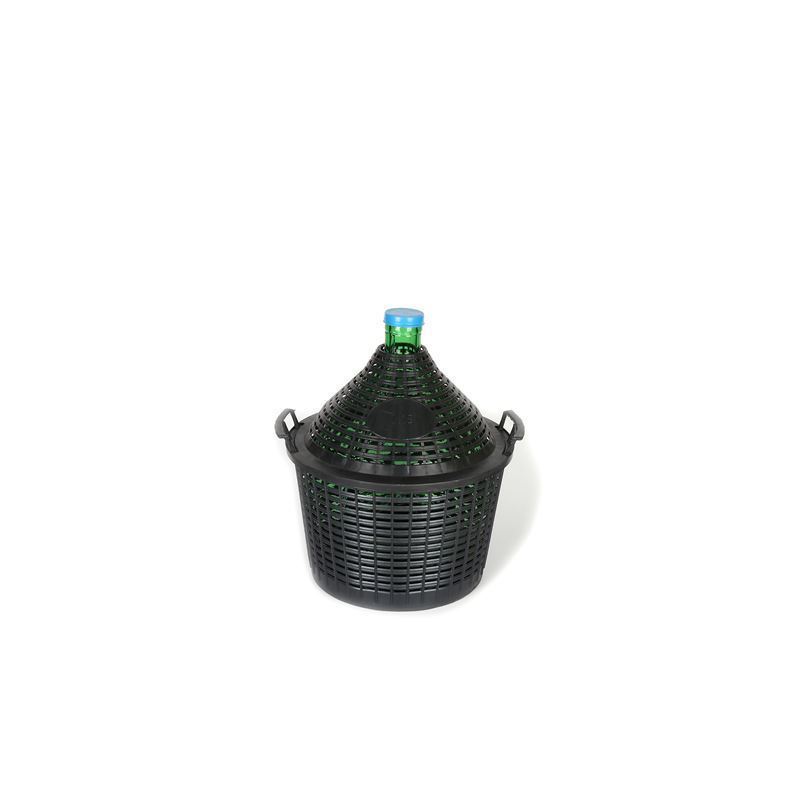 Butelie cu balon de 15 l, gât îngust, sticlă, verde, gură: capac cu clapetă Butelie cu balon de 15 l, gât îngust, sticlă, verde, gură: capac cu clapetă