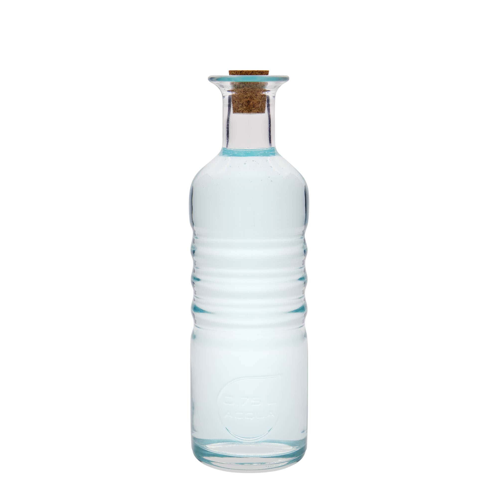 Sticlă de sticlă de 750 ml „Optima Acqua”, gura: plută