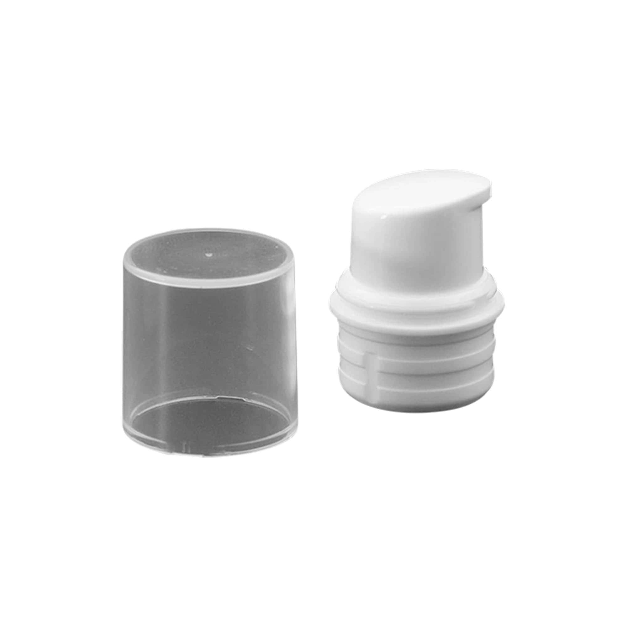 Cap de pompă distribuitor airless „Nano”, plastic PP, alb