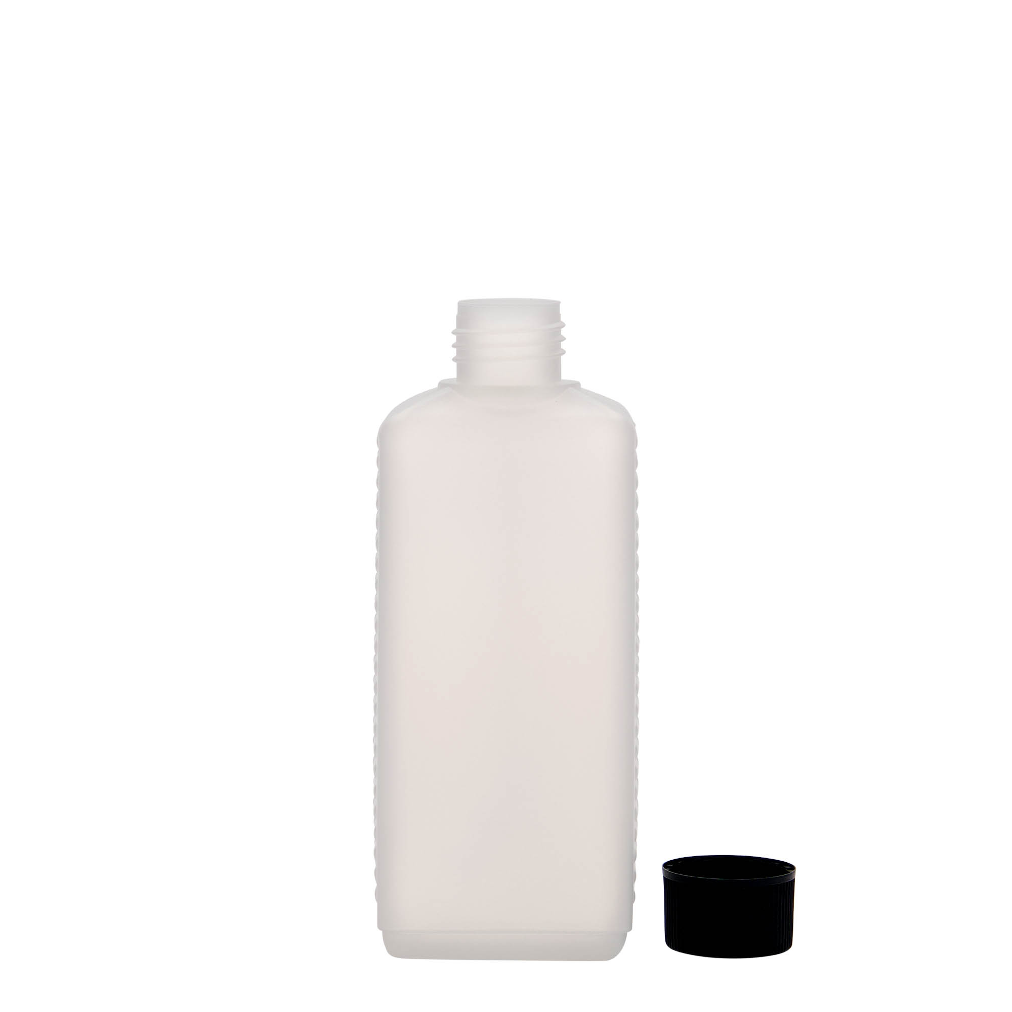 250 ml bidon dreptunghiular, plastic HDPE, natural, gura: DIN 25 EPE 250 ml bidon dreptunghiular, plastic HDPE, natural, gura: DIN 25 EPE
