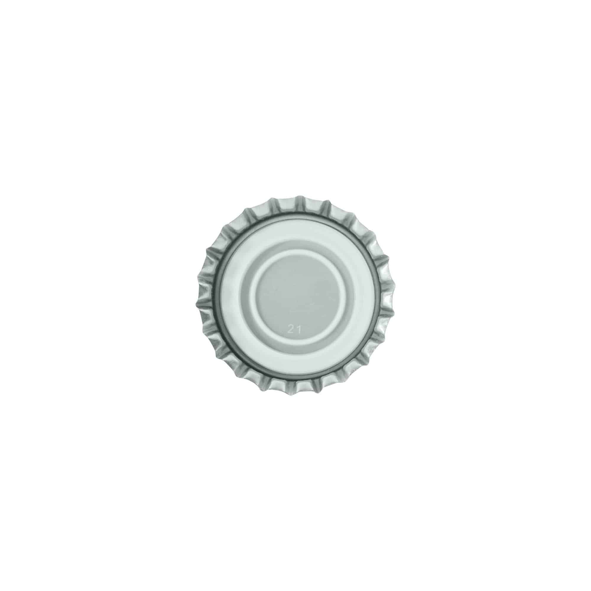 Capace sticle 29 mm, metal, argintiu