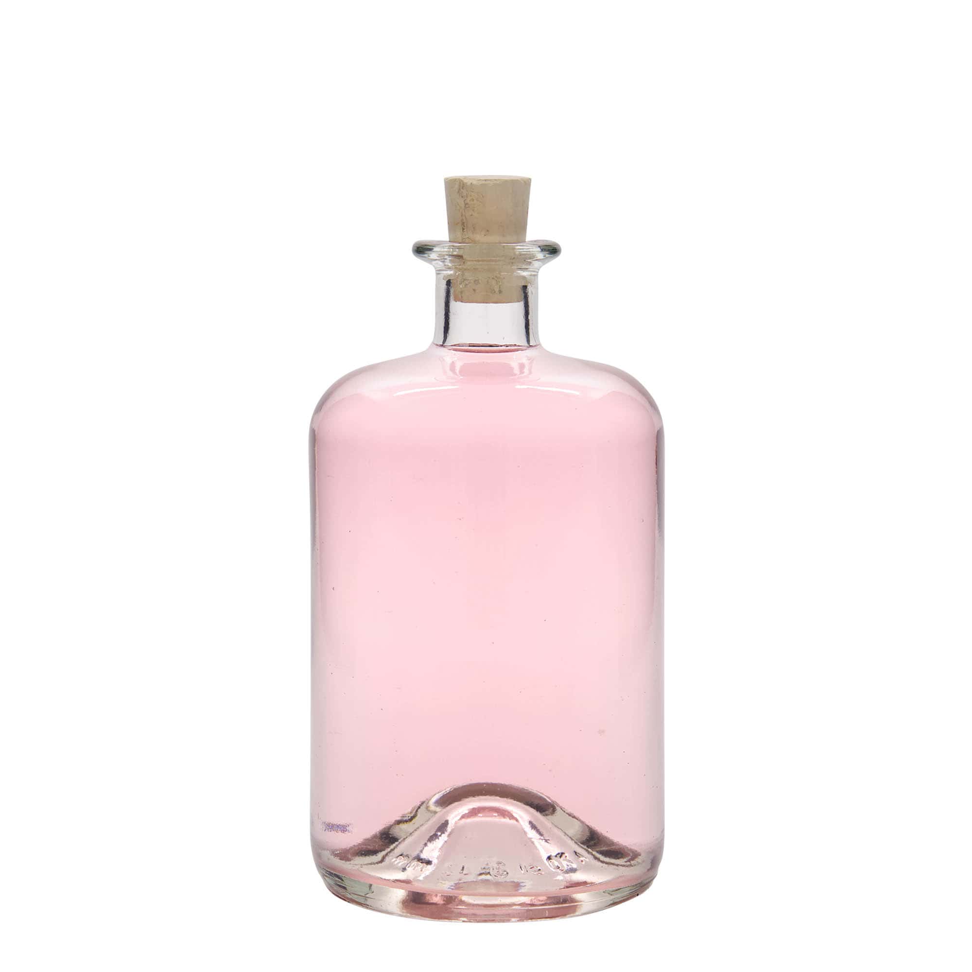 Sticlă de sticlă de 700 ml pentru farmacist, gura: dop de plută