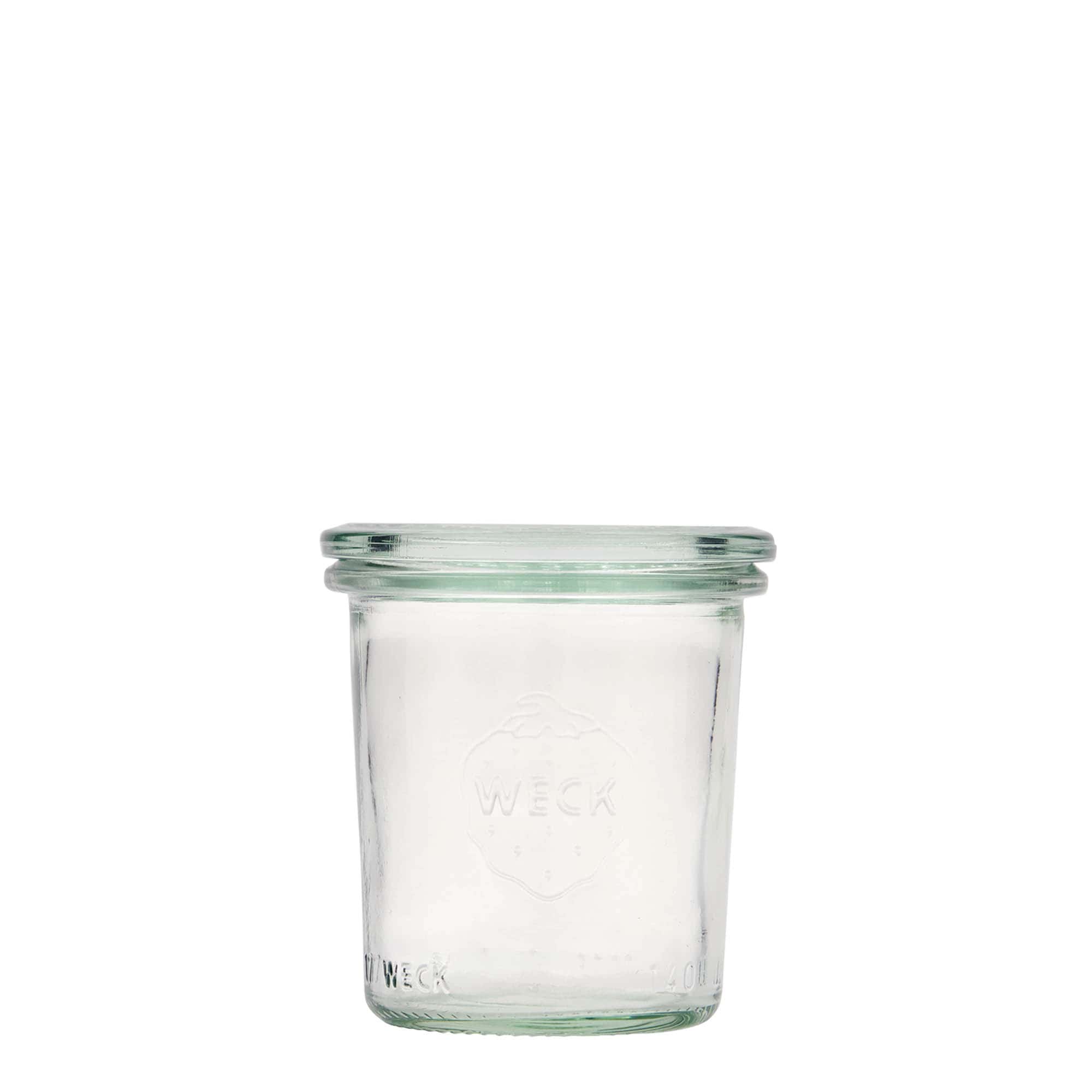 140 ml borcan WECK cu gura: margine rotundă