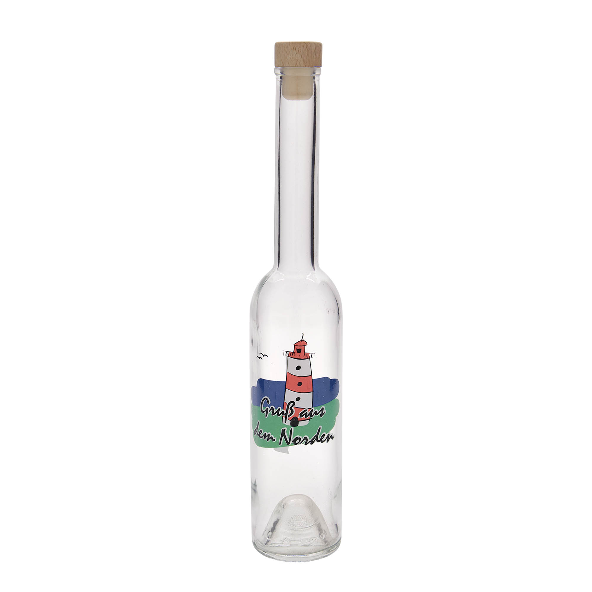 Sticlă de sticlă 350 ml „Opera”, motiv: Nord, gura: plută