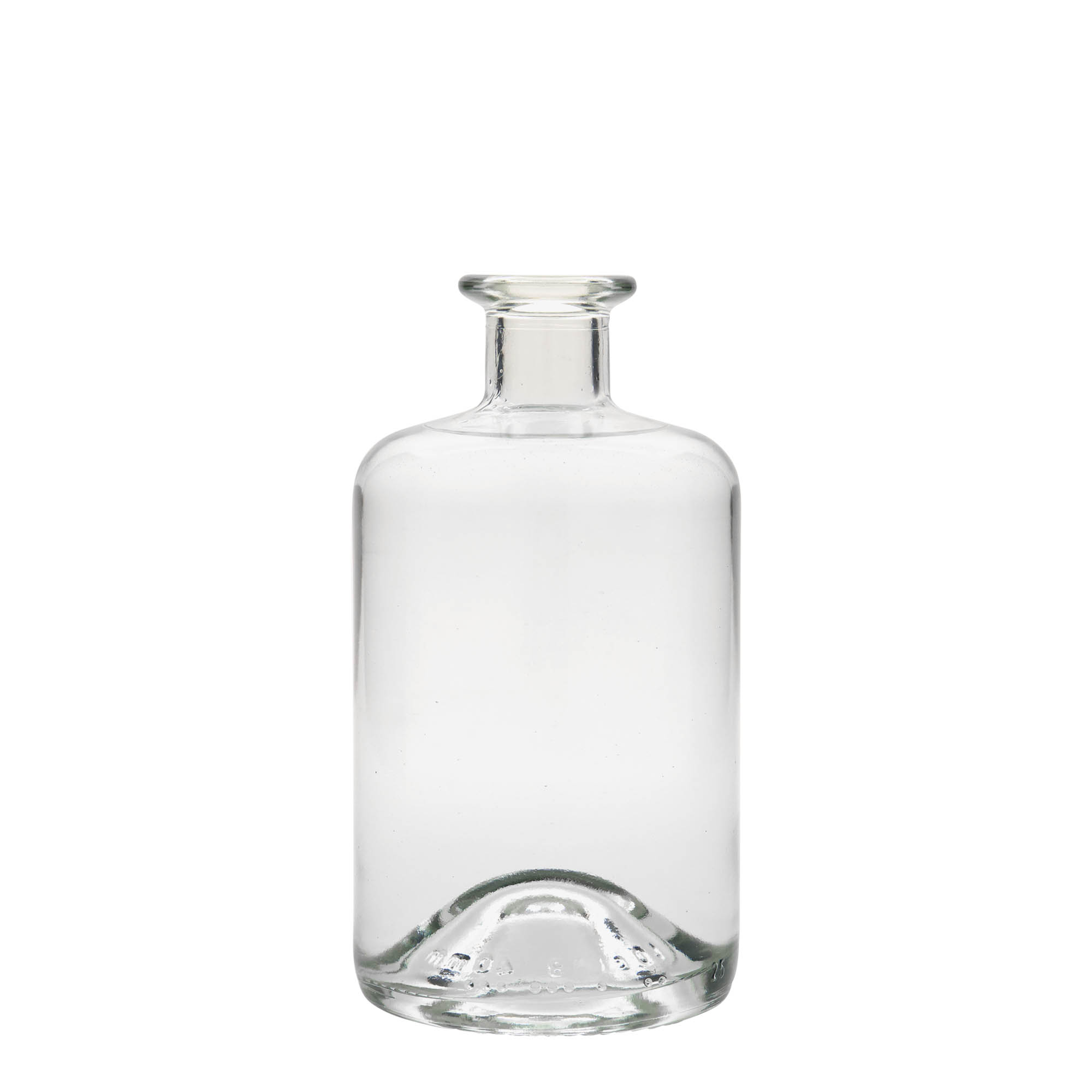 Sticlă de sticlă de 500 ml pentru farmacist, gura: dop de plută