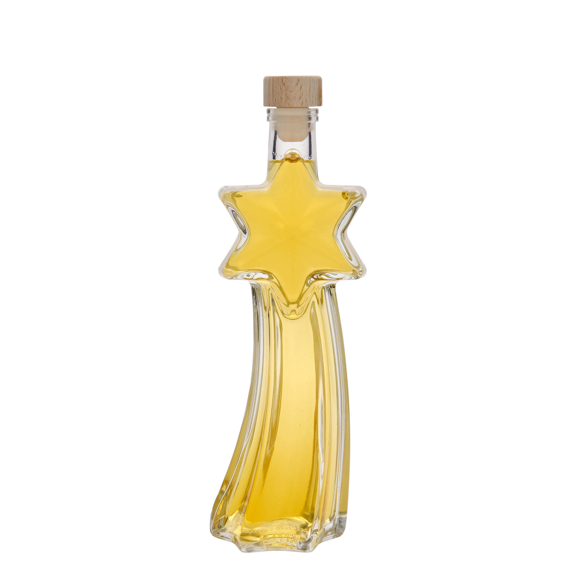 Sticlă de sticlă de 200 ml „Stea căzătoare”, gura: plută