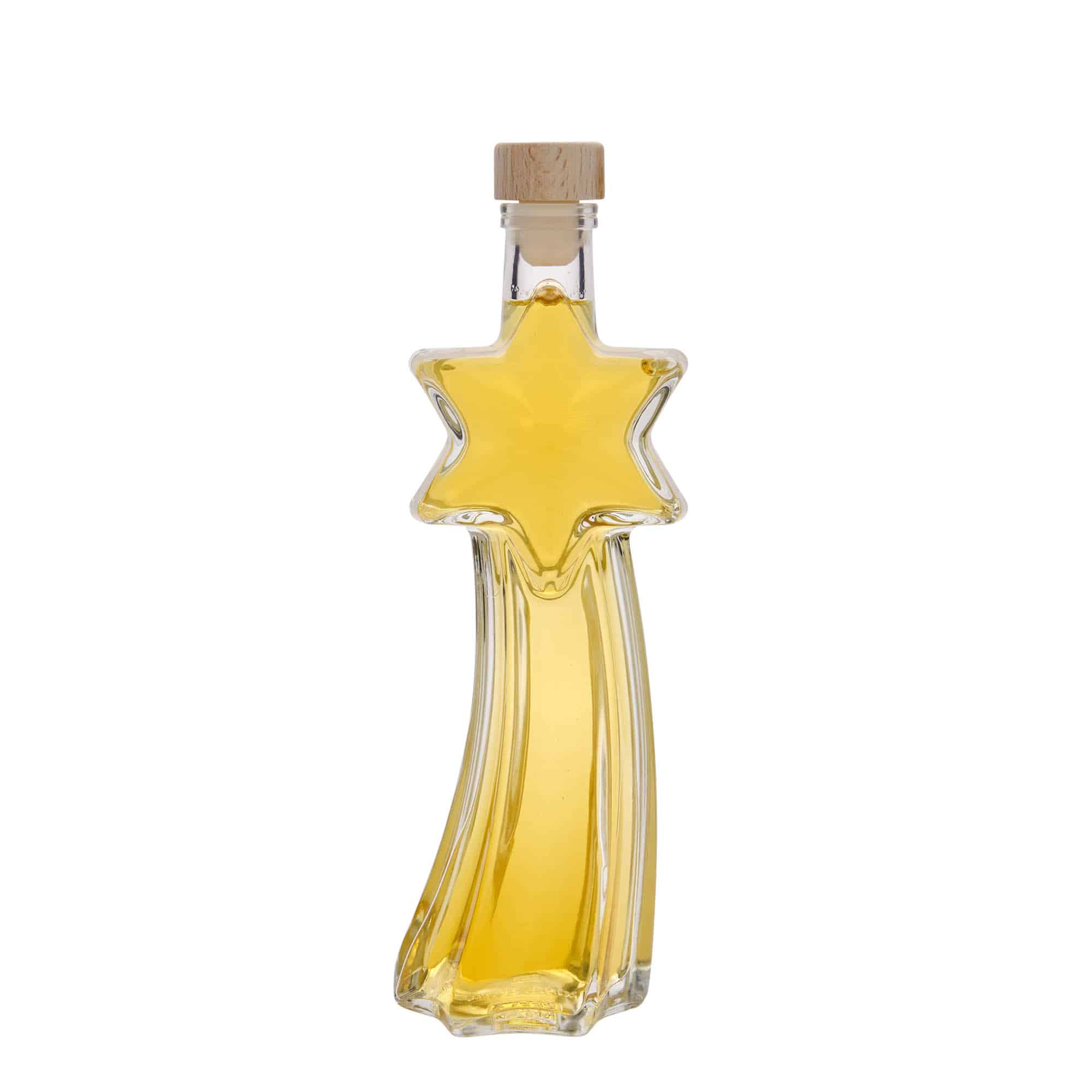 Sticlă de sticlă de 200 ml „Stea căzătoare”, gura: plută