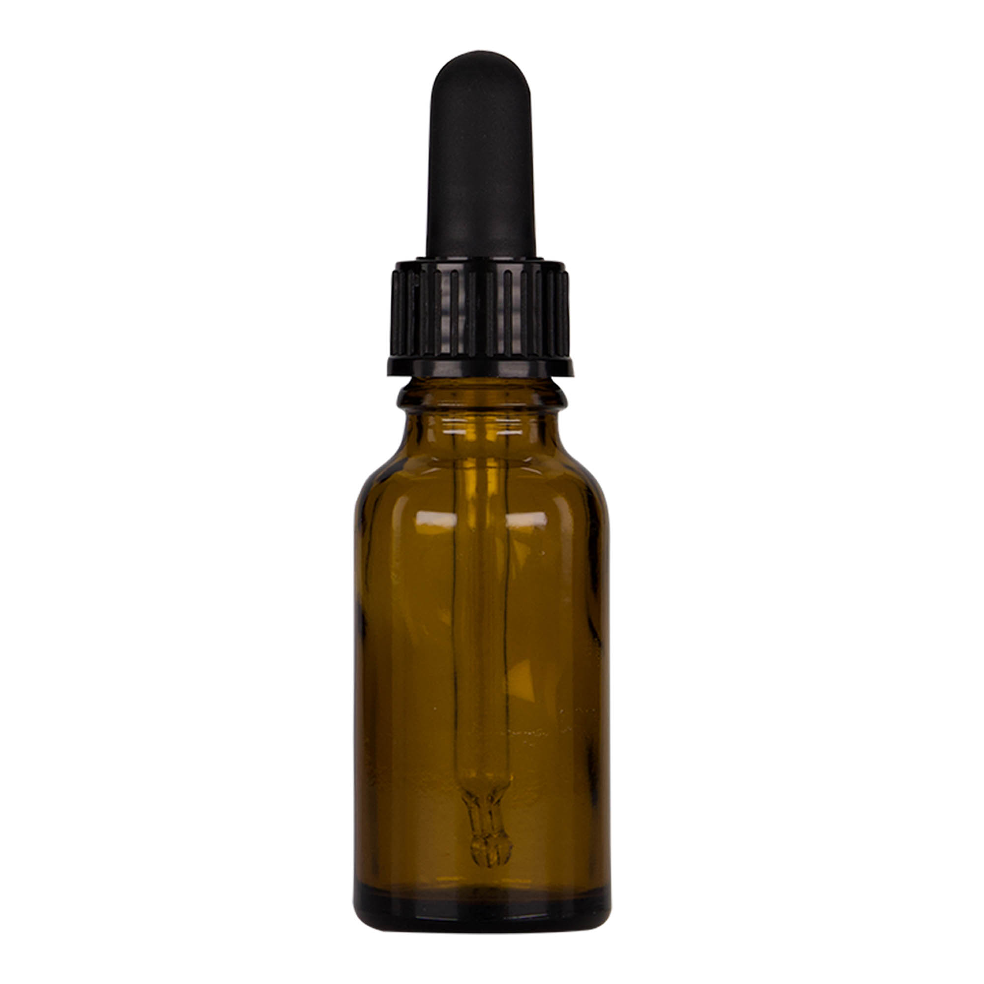 Flacon cu pipetă 20 ml pentru medicamente, sticlă, maro-negru, gură: DIN 18 Flacon cu pipetă 20 ml pentru medicamente, sticlă, maro-negru, gură: DIN 18