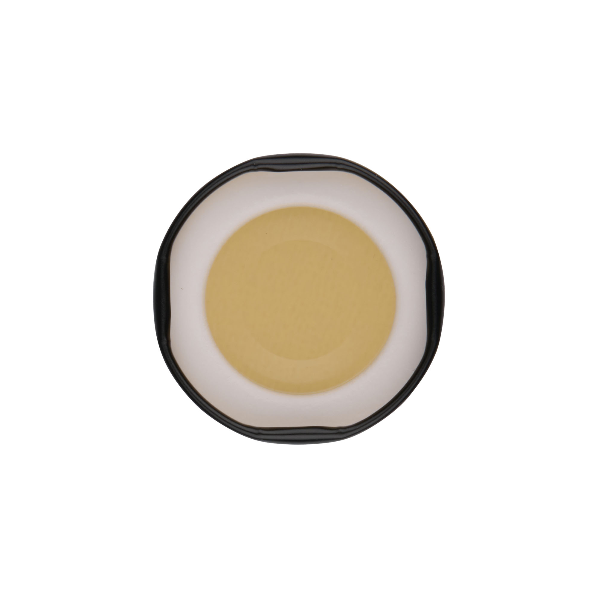 Capac twist-off, tablă albă, negru, pentru gura: TO 43