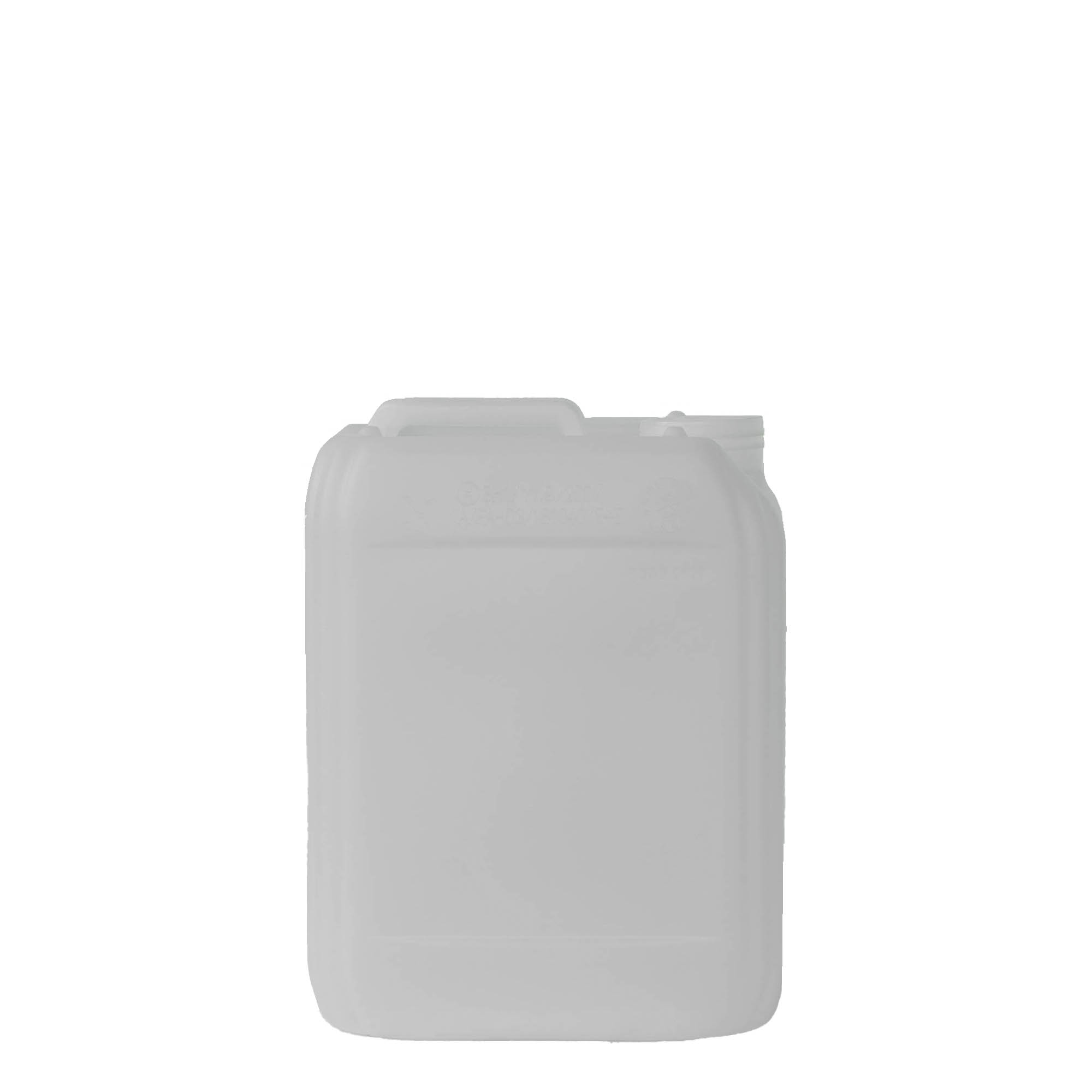 Canistră de 5 l, dreptunghiulară, plastic HDPE, natural, gura: ND 55 Canistră de 5 l, dreptunghiulară, plastic HDPE, natural, gura: ND 55