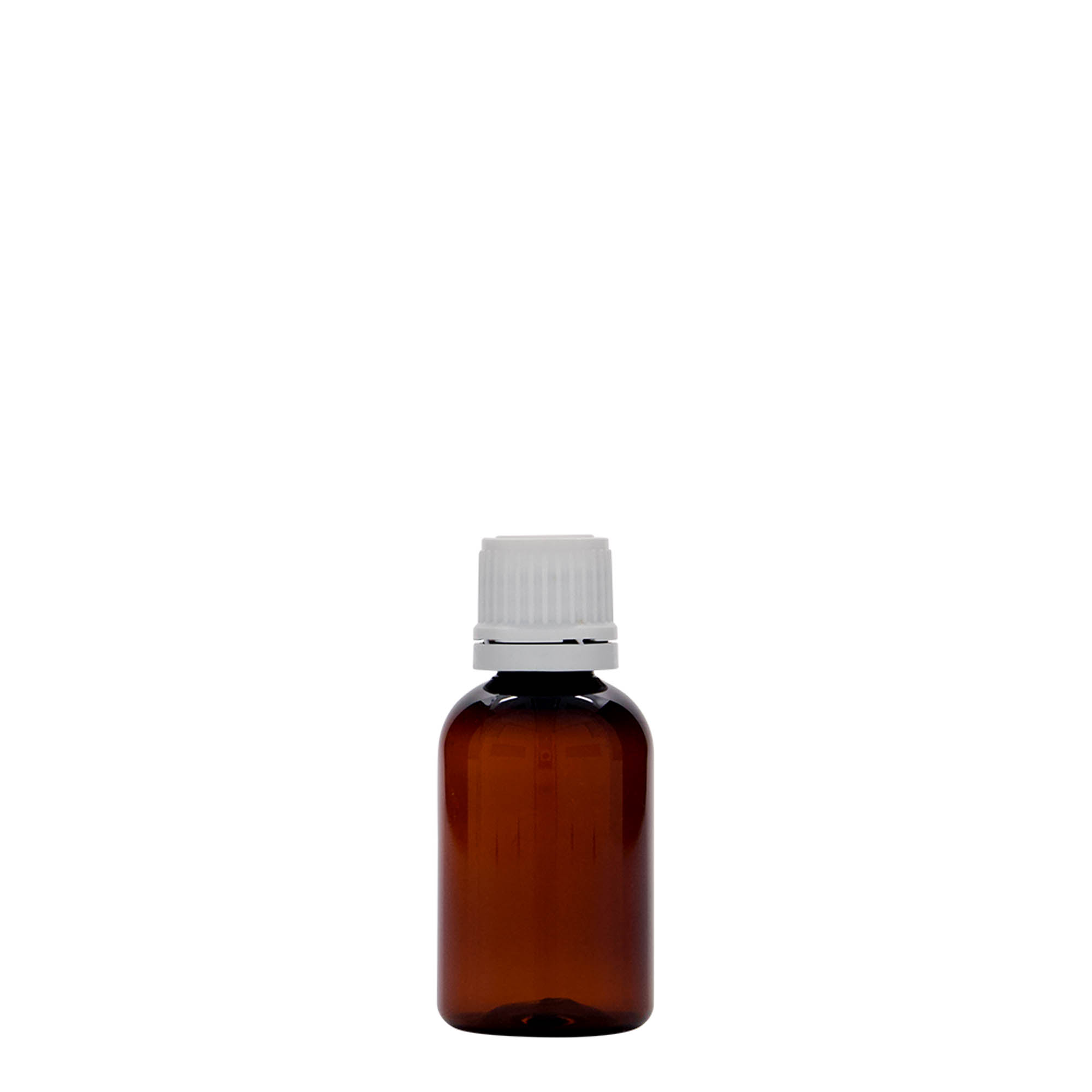 Flacon medical PET de 30 ml „Easy Living”, maro, plastic, gât: DIN 18