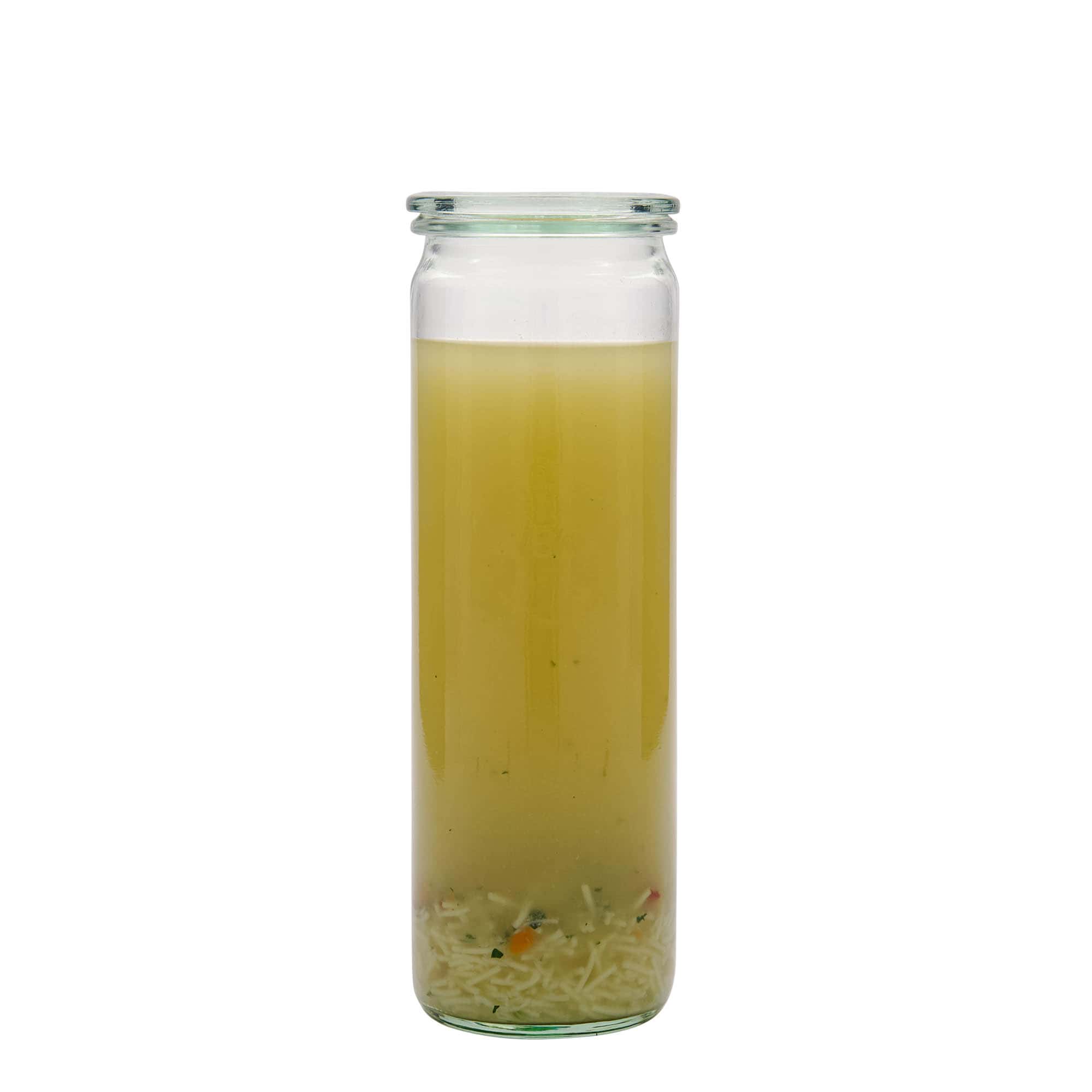 600 ml borcan cilindric WECK, gura: margine rotundă