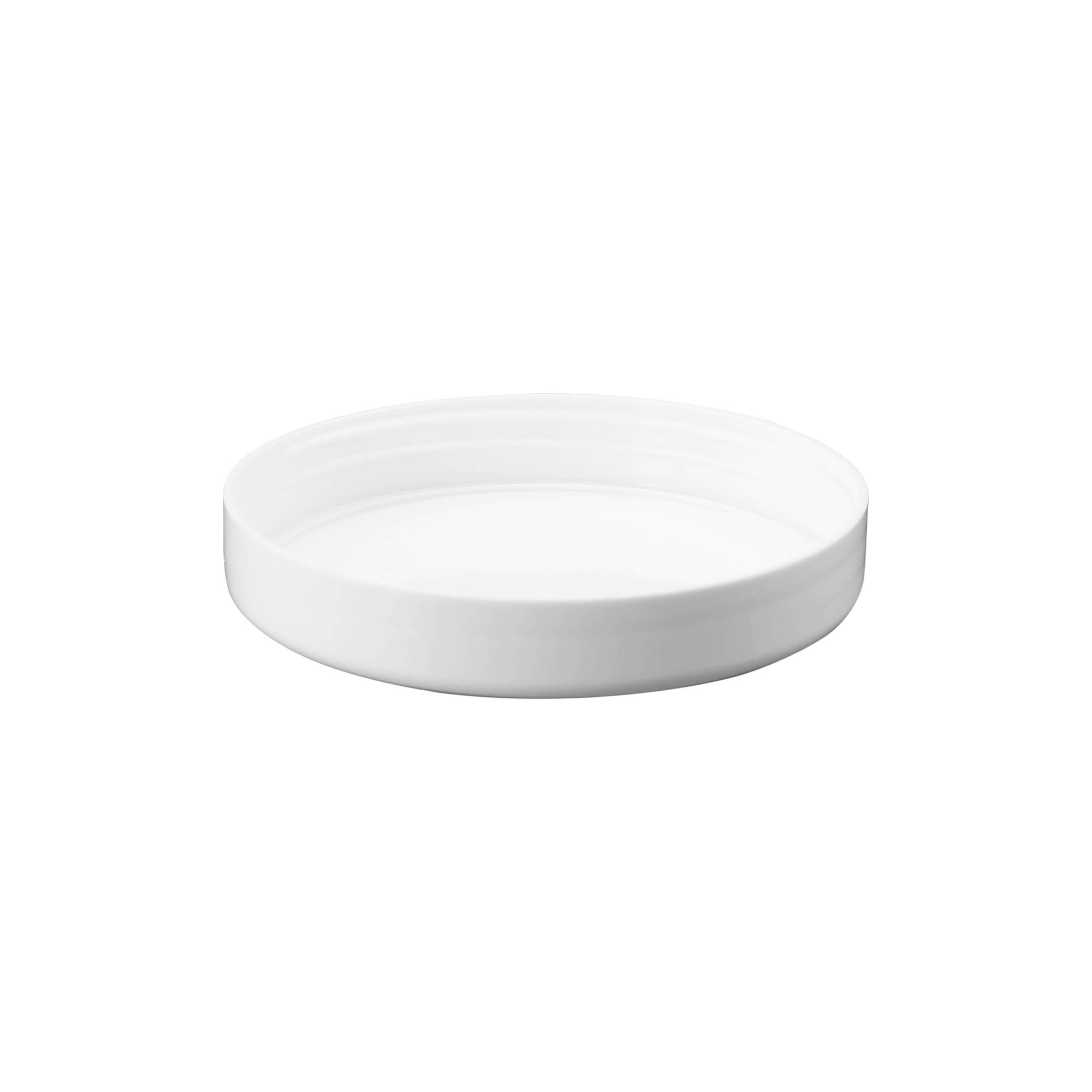 Capac cu filet, plastic PP, alb, pentru deschidere: 100/400