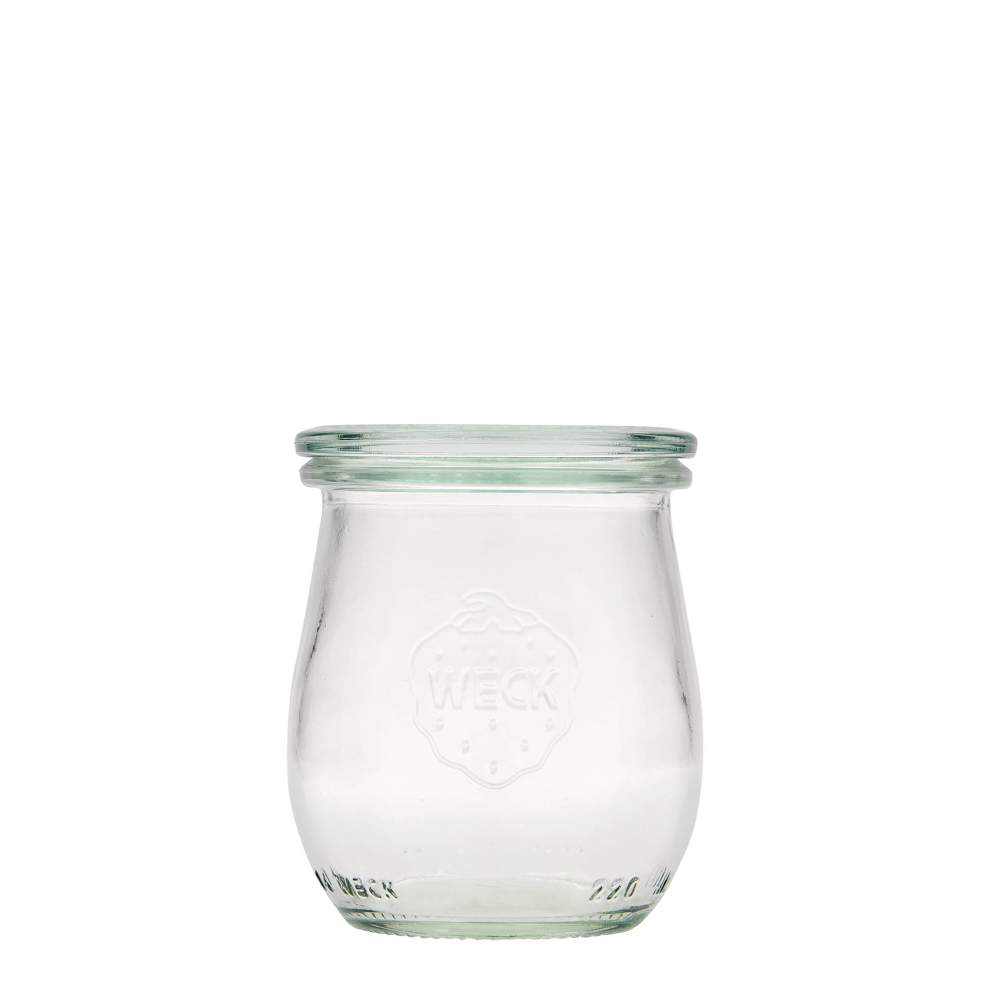 220 ml borcan WECK tip lalea, gura: margine rotundă 220 ml borcan WECK tip lalea, gura: margine rotundă