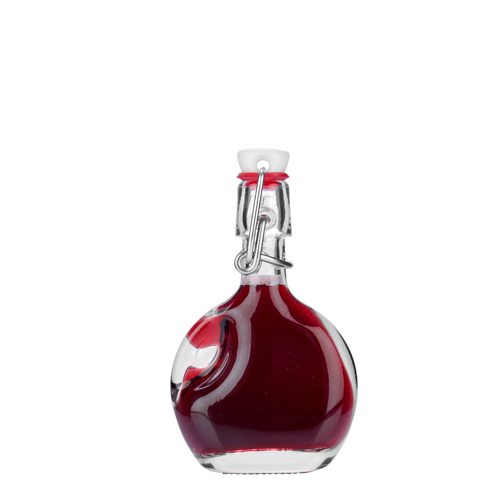 Sticlă de sticlă de 40 ml „Lukas”, ovală, gura: închidere cu clemă Sticlă de sticlă de 40 ml „Lukas”, ovală, gura: închidere cu clemă