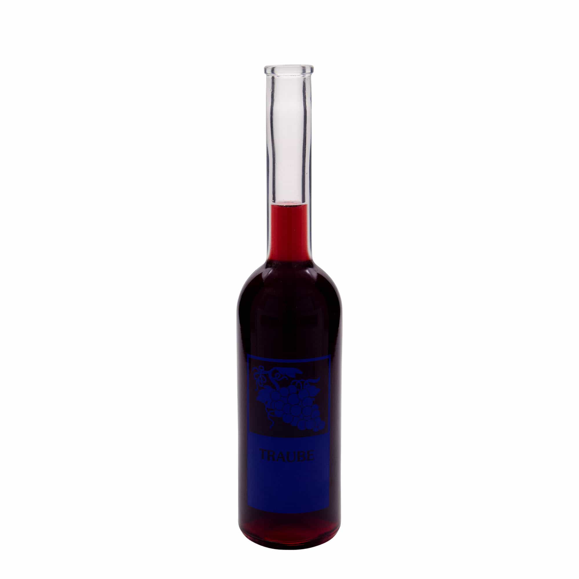 Sticlă de sticlă de 500 ml „Opera”, motiv: strugure, gât: dop
