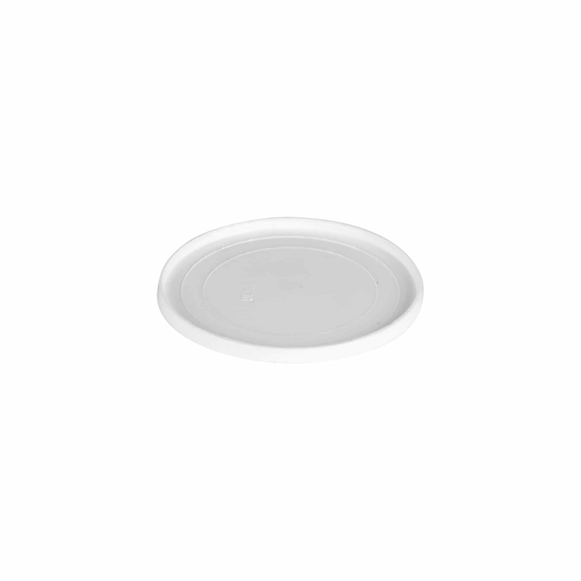 Disc de acoperire pentru 30 ml „Bianca”, plastic PP, alb
