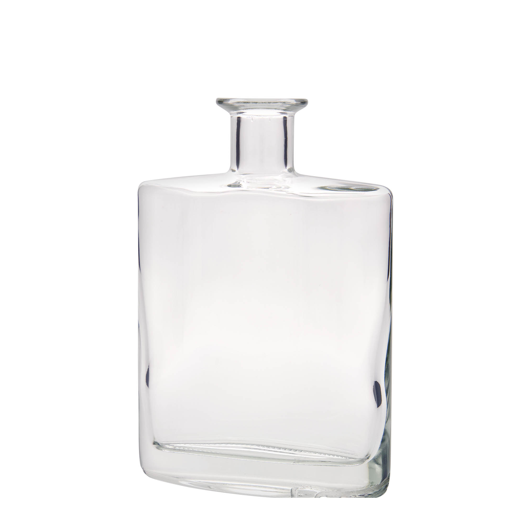 Sticlă de sticlă 700 ml „Zorbas”, ovală, gura: dop de plută