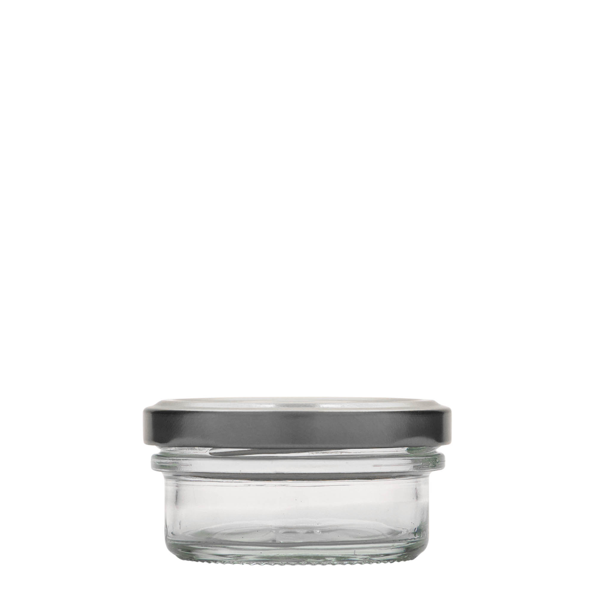 65 ml borcan plat cu pereți drepți, gura: Twist-Off (TO 66) 65 ml borcan plat cu pereți drepți, gura: Twist-Off (TO 66)