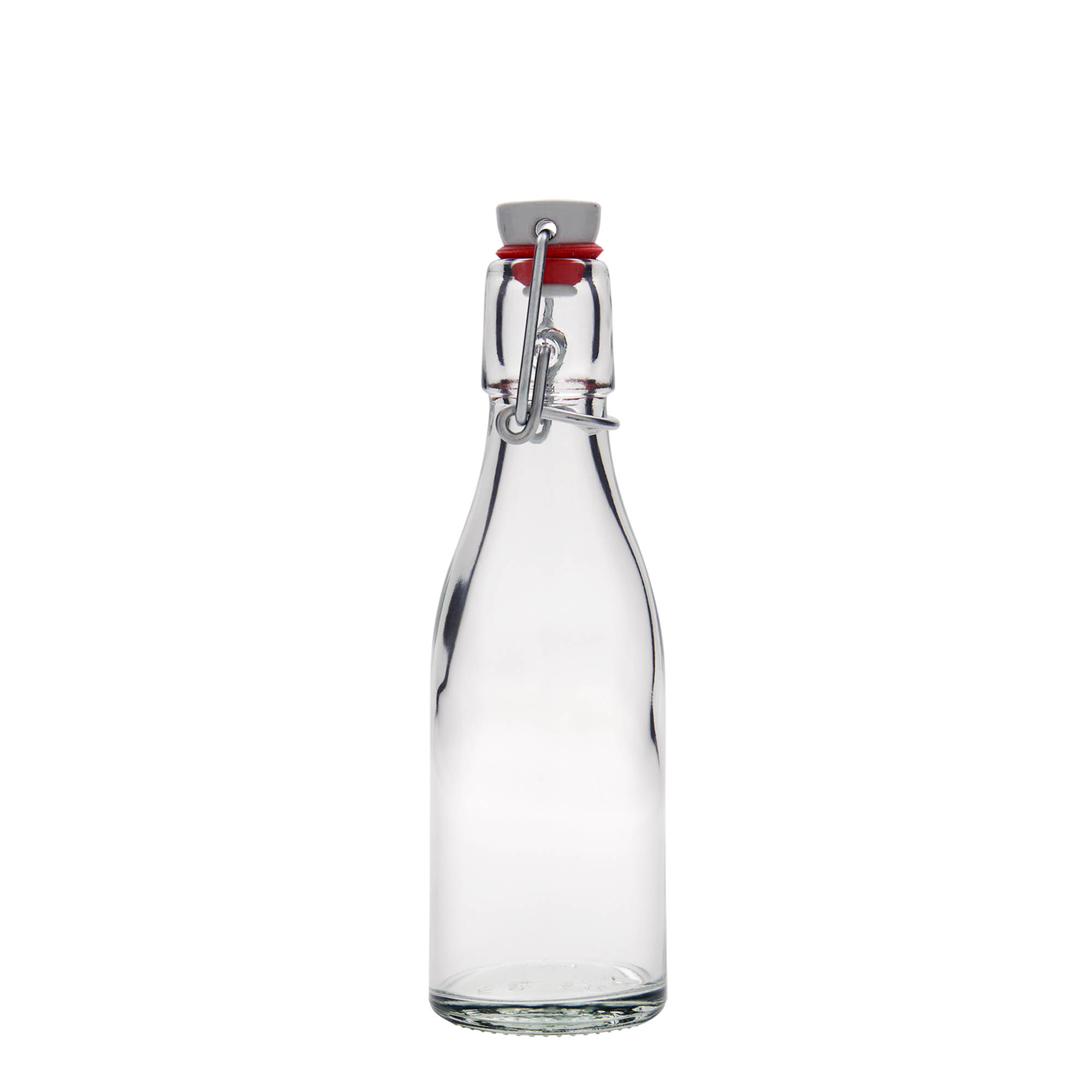 Sticlă de sticlă de 200 ml „Paul”, gât: închidere cu clemă Sticlă de sticlă de 200 ml „Paul”, gât: închidere cu clemă