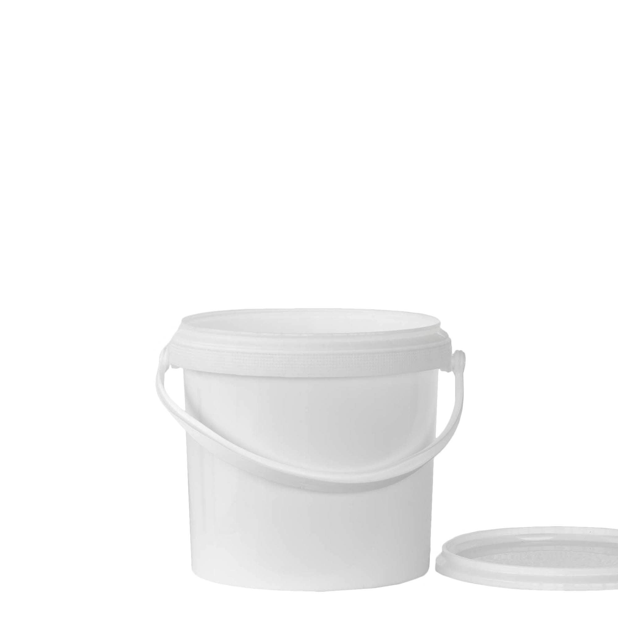 Găleată de 2,5 l, plastic PP, albă
