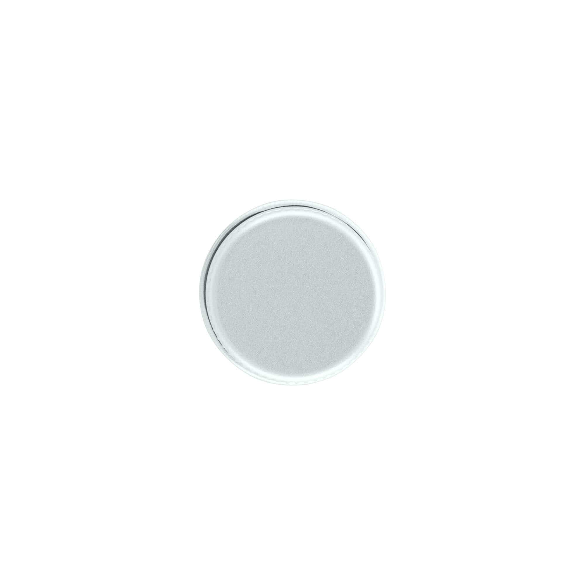 Capac cu filet, metalic, argintiu, pentru gura: 24/410