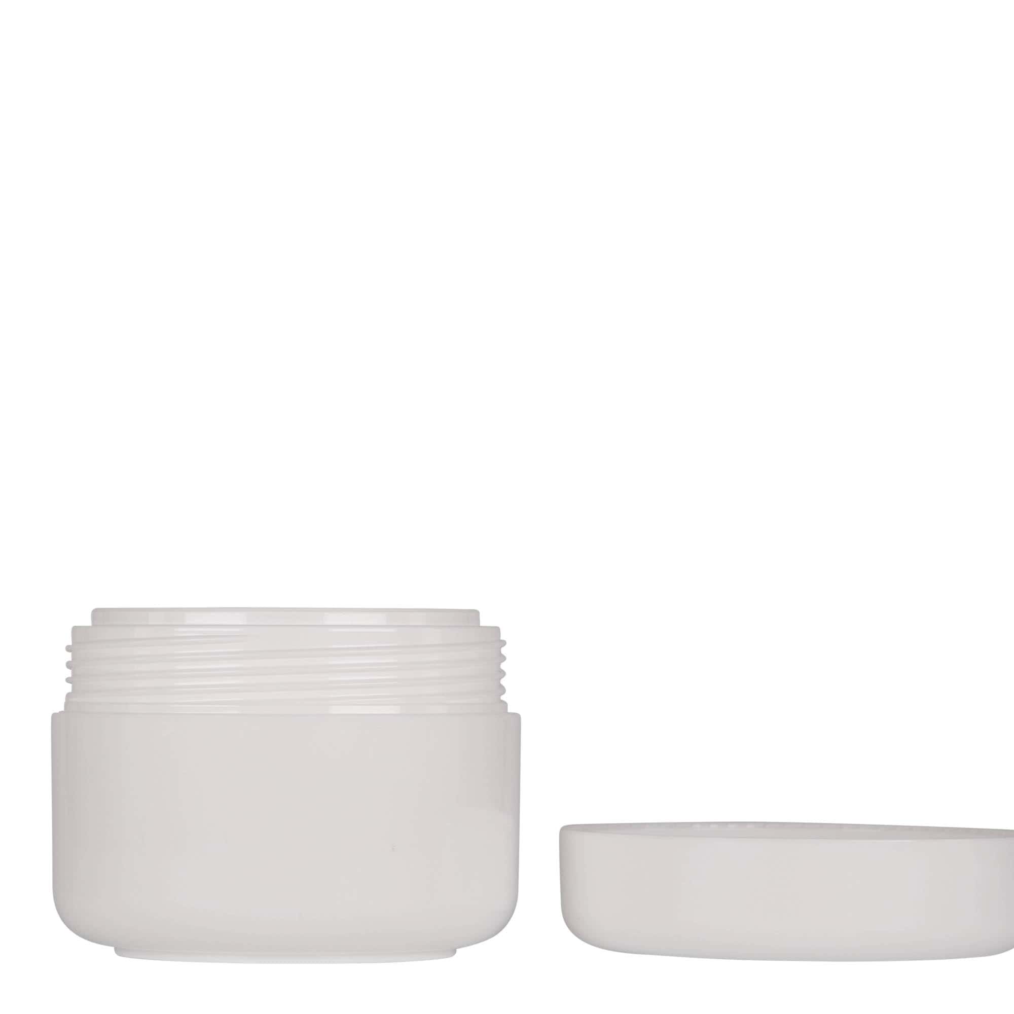 100 ml cutie din plastic „Bianca”, PP, alb, deschidere: capac cu filet