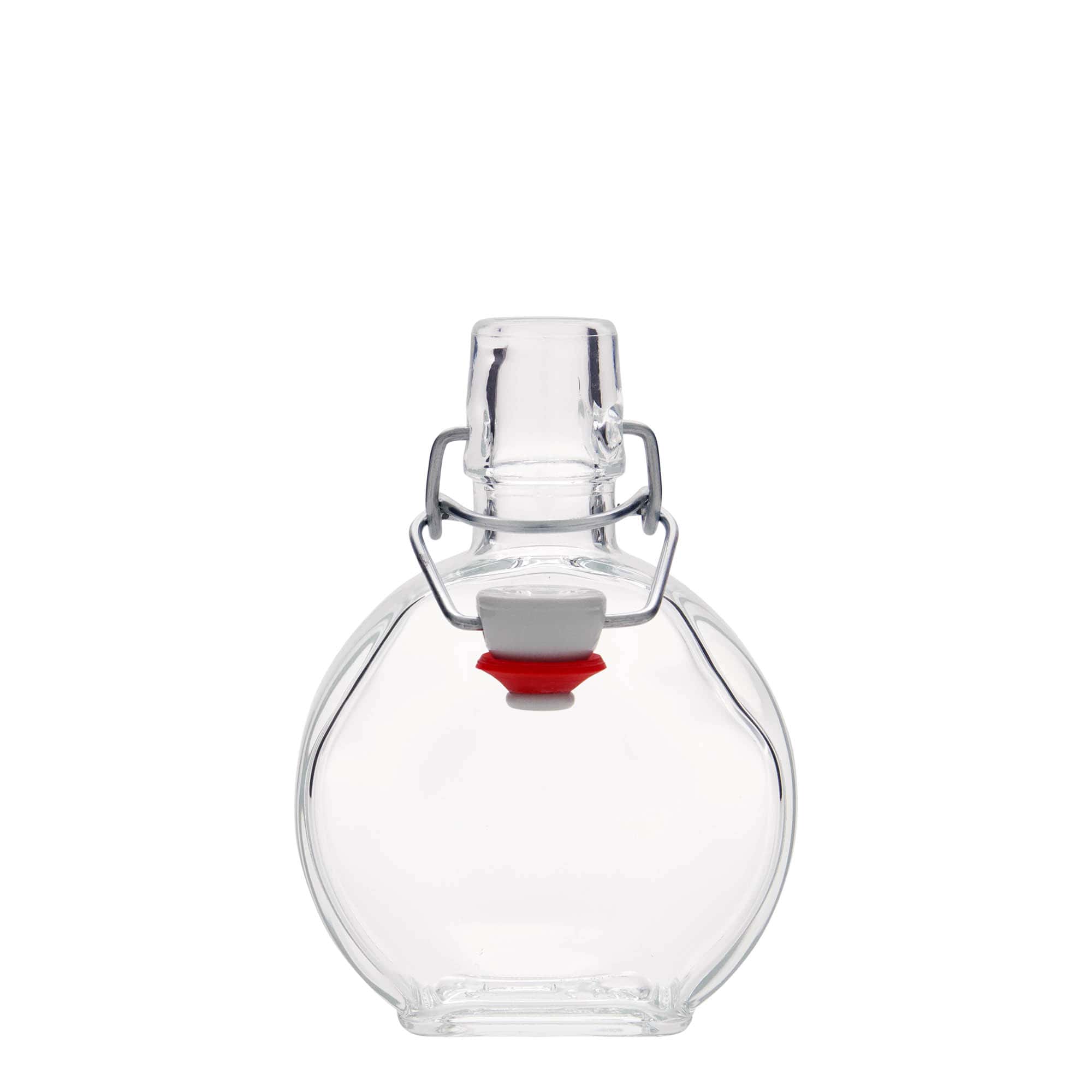Sticlă de 200 ml „Sensatione”, dreptunghiulară, gura: capac cu balama
