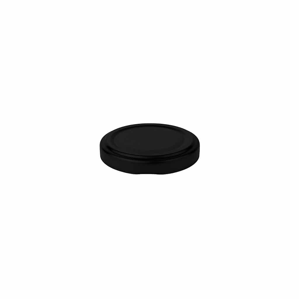 Capace Twist-Off, tablă albă, negru, pentru gura: TO 48