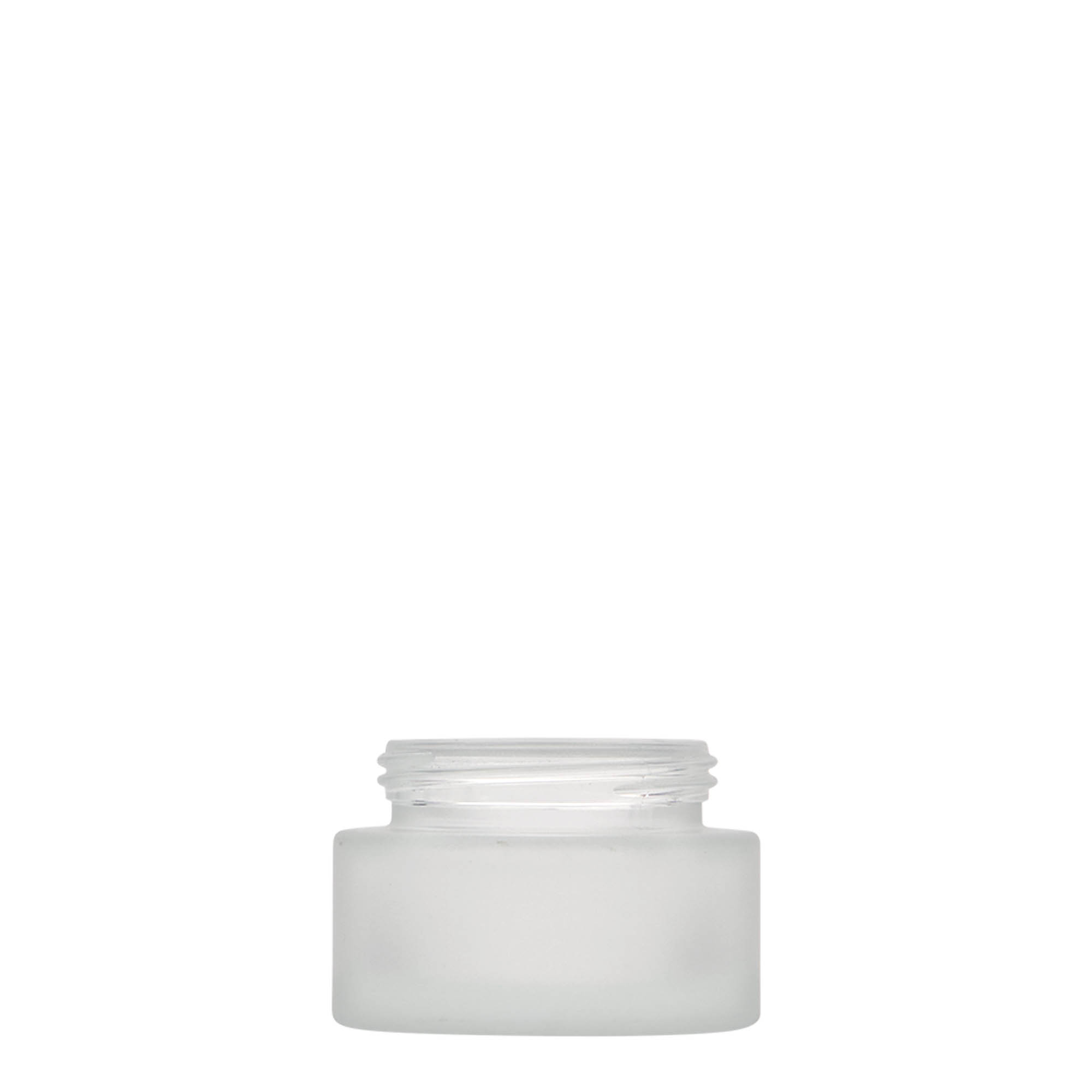 30 ml borcan „Ediția Platină”, sticlă, matifiat, gura: capac cu filet