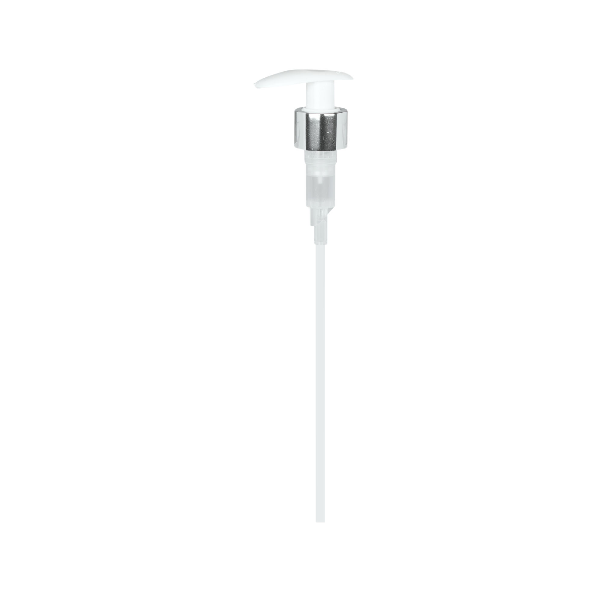 Capac cu filet pentru pompă dozatoare, plastic PP, alb, pentru deschidere: 24/410 Capac cu filet pentru pompă dozatoare, plastic PP, alb, pentru deschidere: 24/410