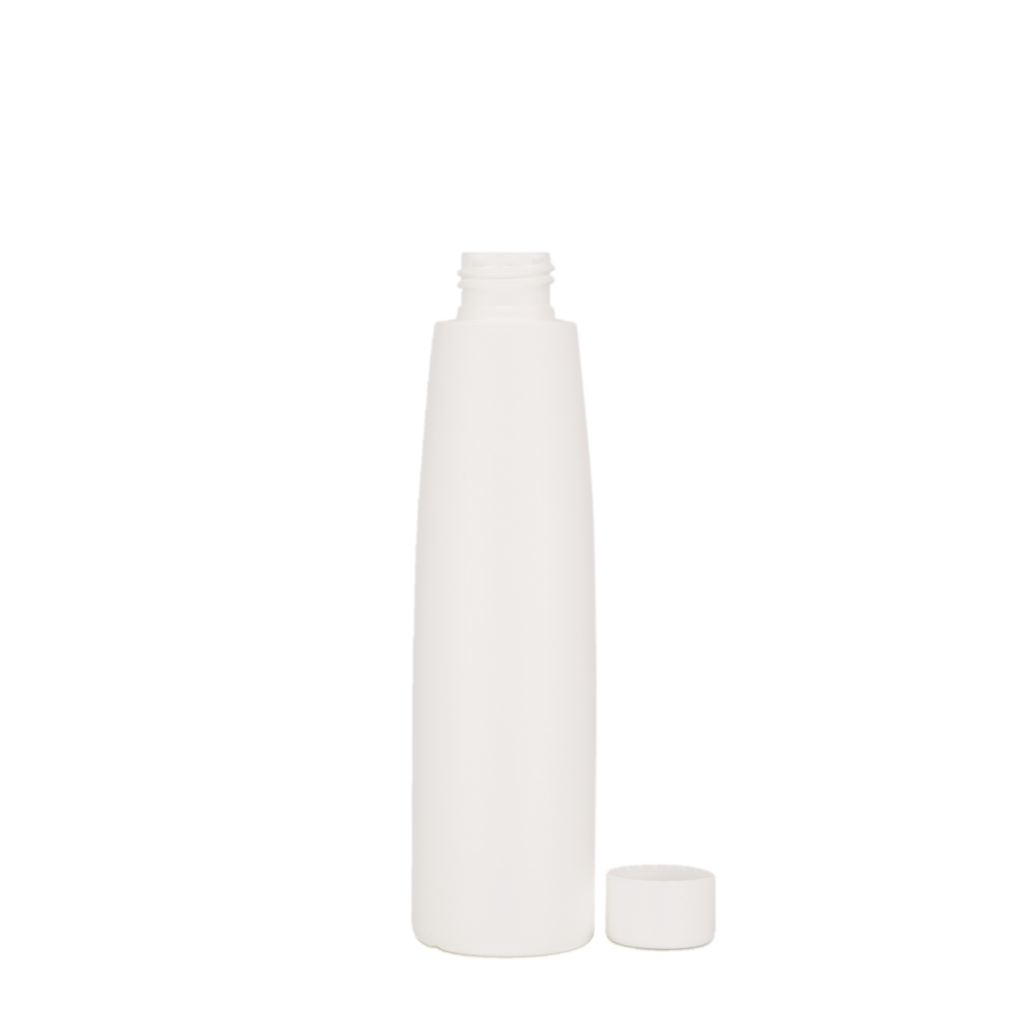 Sticlă din plastic de 200 ml „Donald”, HDPE, albă, gura: 24/410