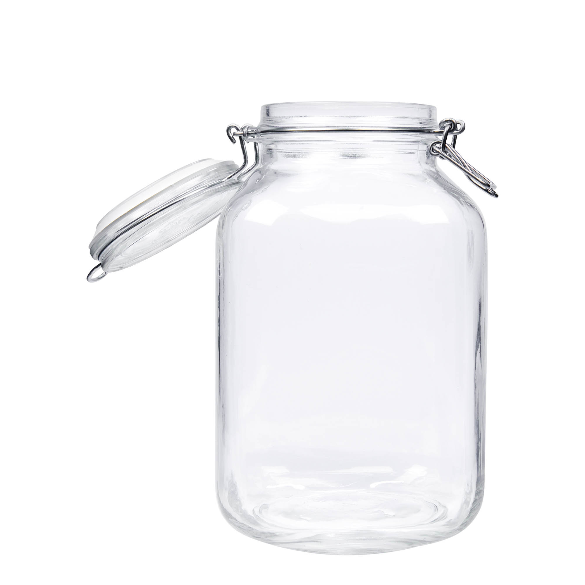 3.000 ml borcan cu clemă metalică „Fido”, pătrat, gura: închidere cu clemă metalică 3.000 ml borcan cu clemă metalică „Fido”, pătrat, gura: închidere cu clemă metalică
