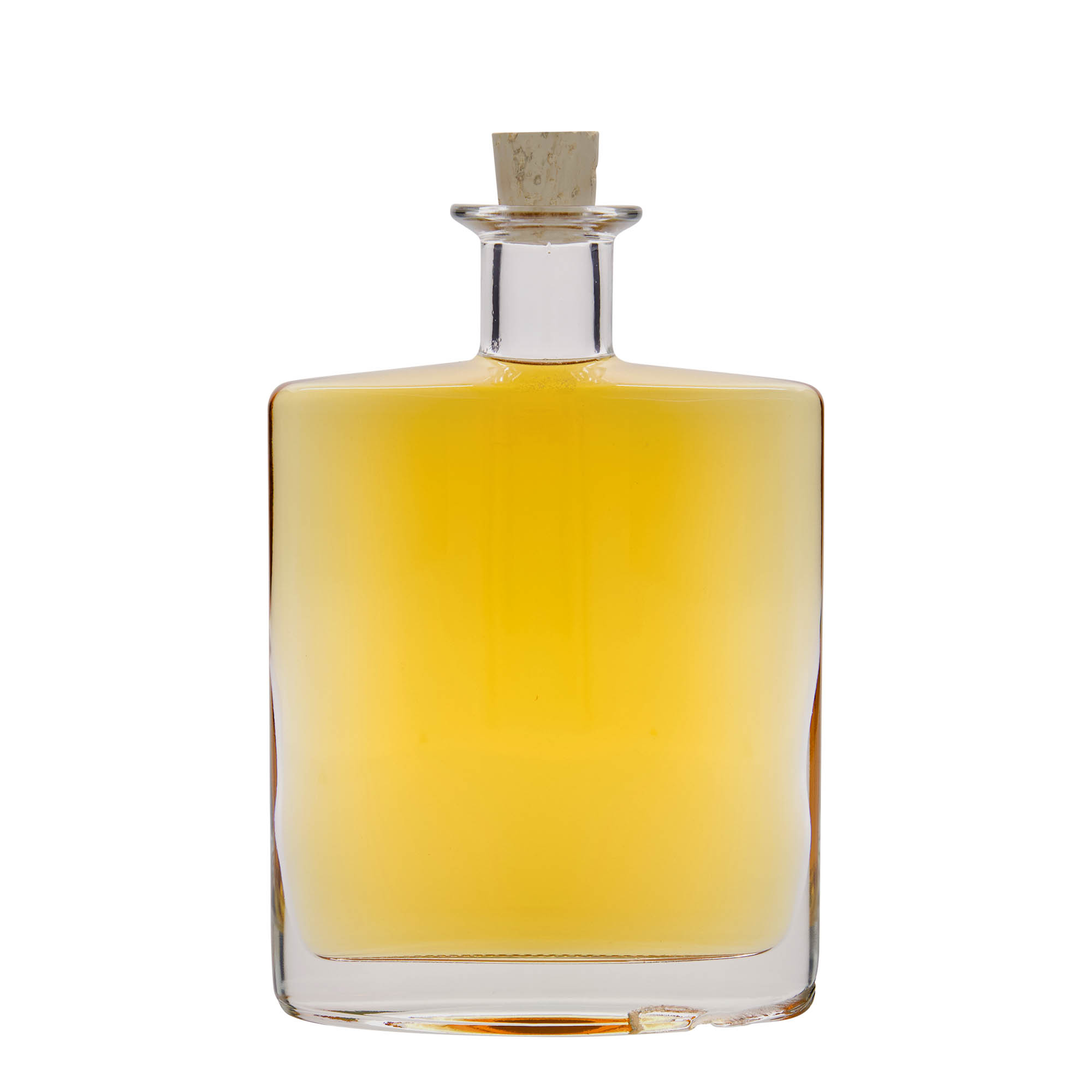 Sticlă de sticlă 700 ml „Zorbas”, ovală, gura: dop de plută