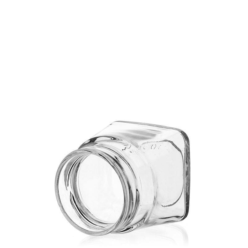 106 ml borcan pătrat 'Luxor', gura: Deep-Twist-Off (DTO 58)