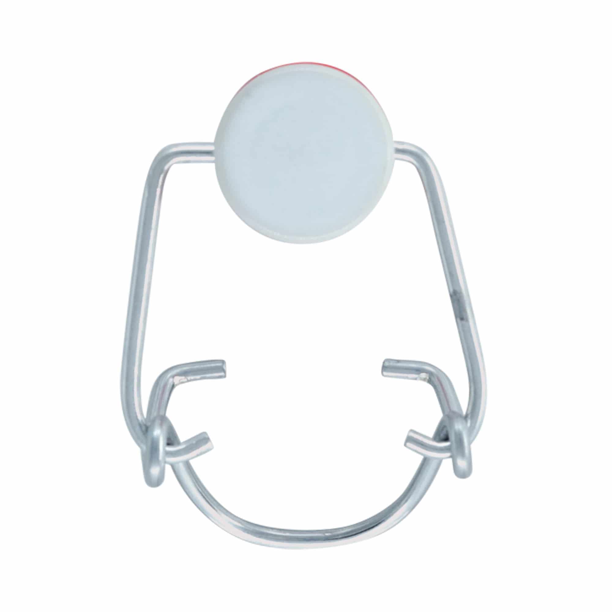 Închizător standard, plastic, roșu-alb